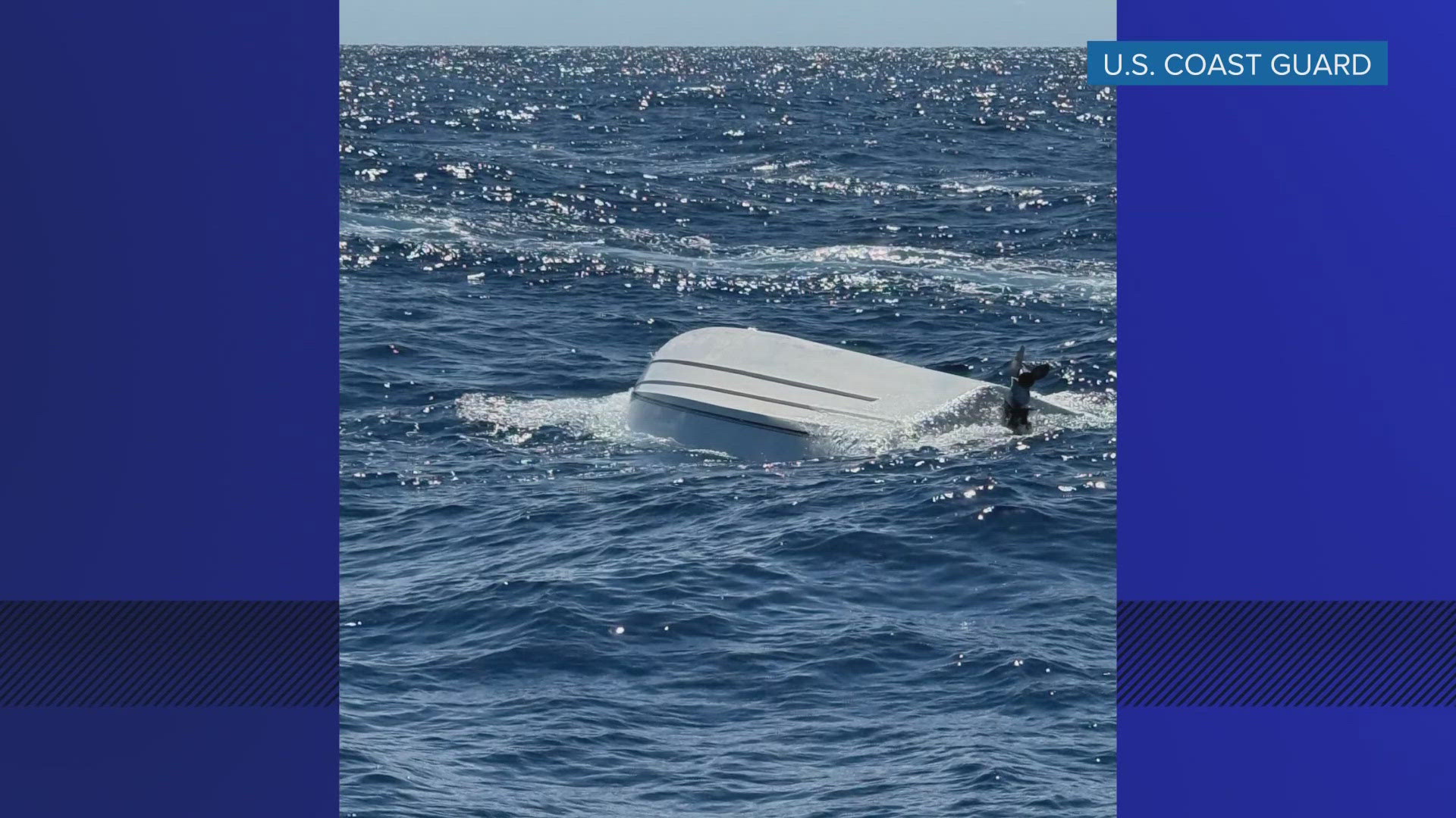 Coast Guard: 4 people rescued 5 still missing after boat capsizes off