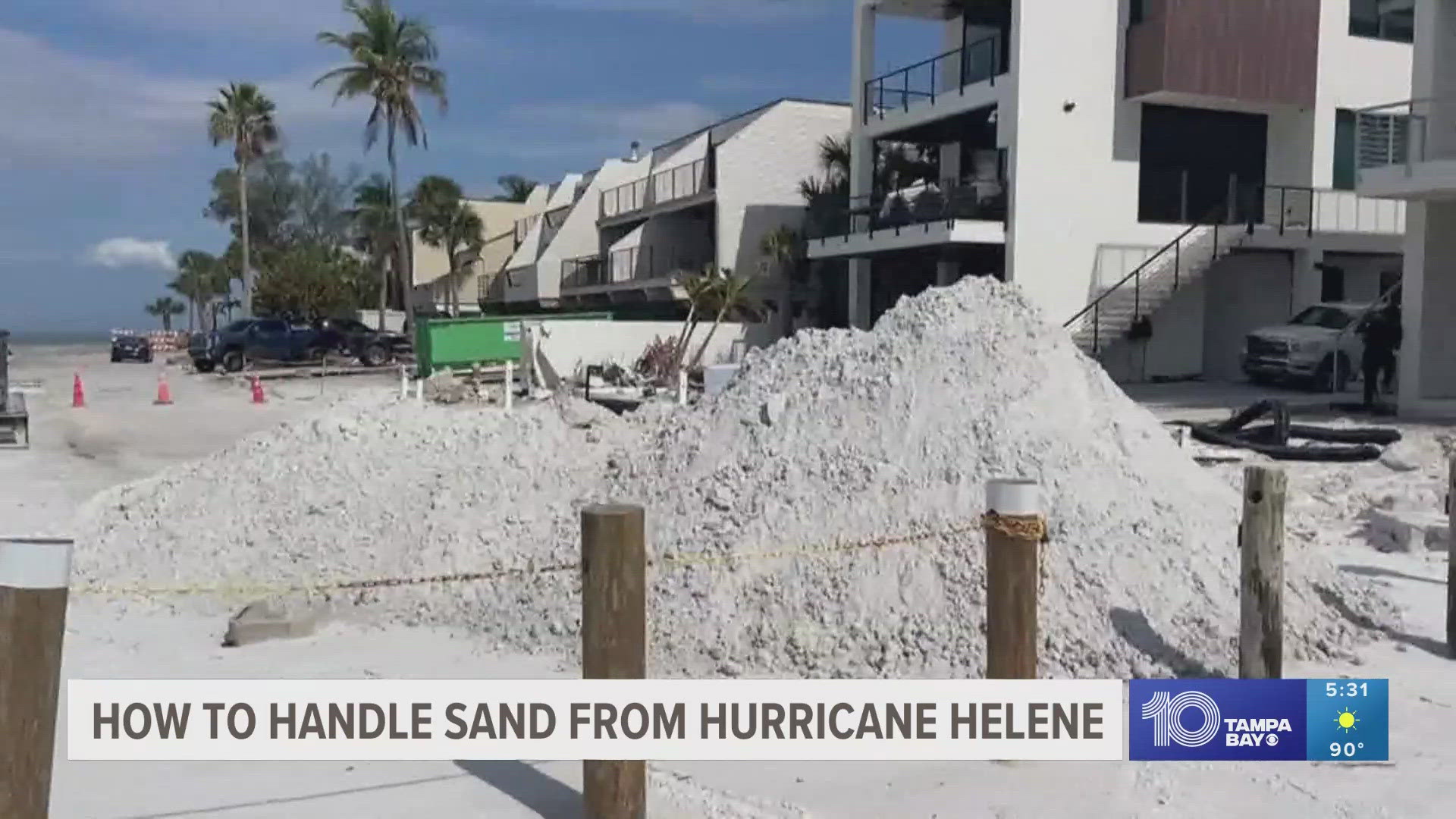 Many homeowners reported sand getting into their homes from Helene impacts.