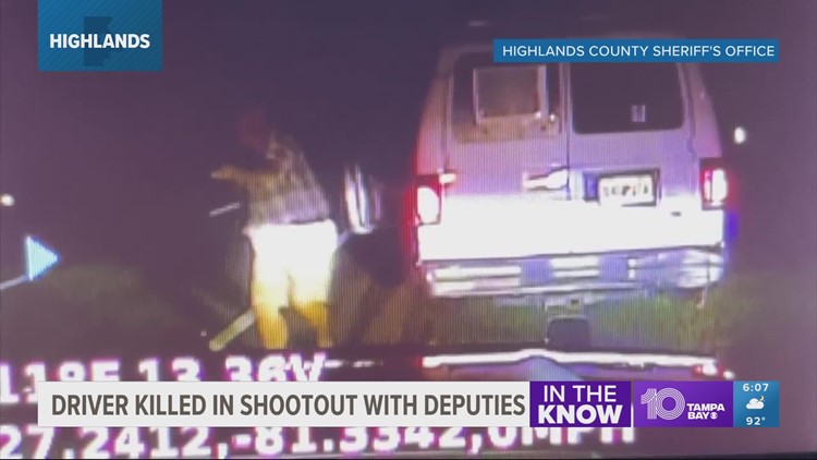Driver killed in shootout with deputies in Highlands County, sheriff says