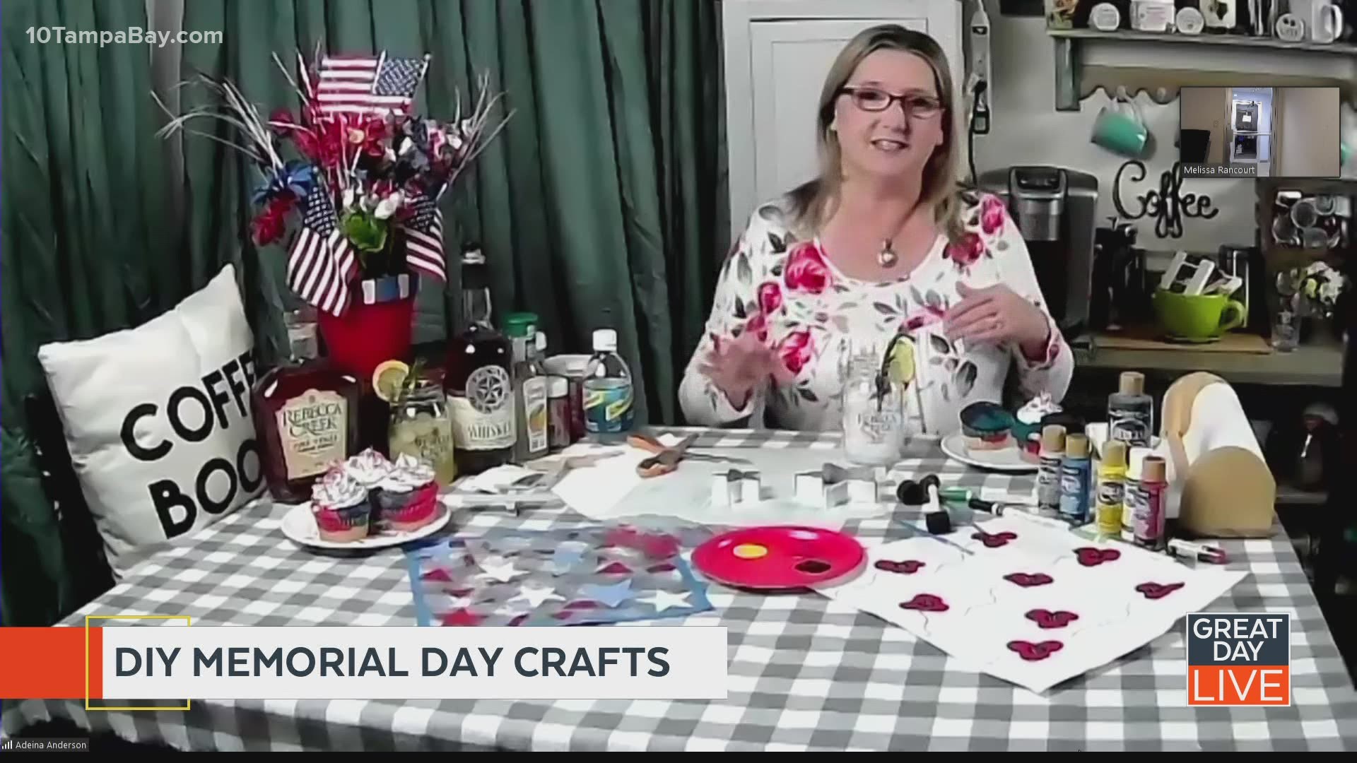 We get patriotic crafting ideas just in time for Memorial Day.