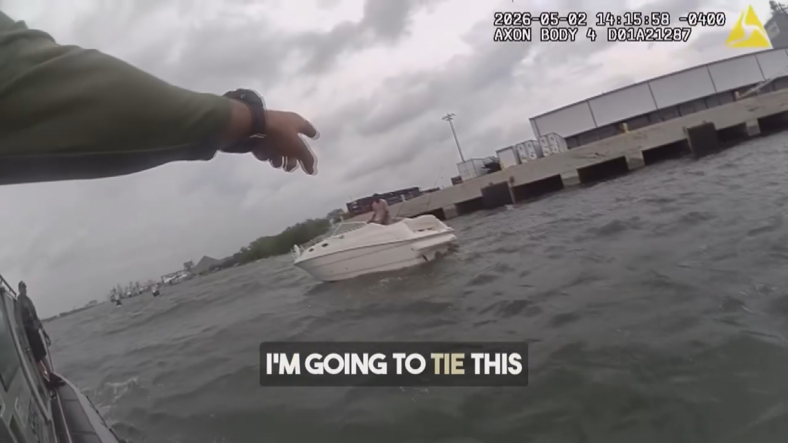 WATCH: Hillsborough County marine units rescue stranded boat with adult and 2 kids