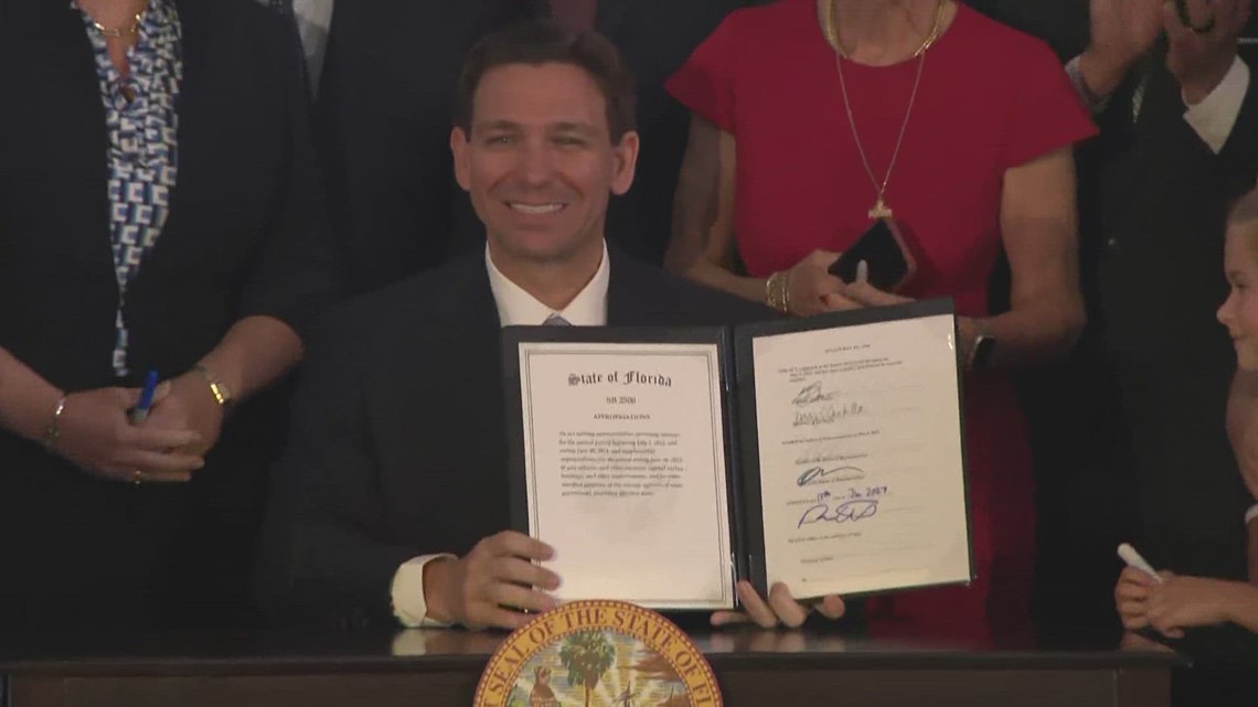 DeSantis signs Florida state budget for 20232024 fiscal year