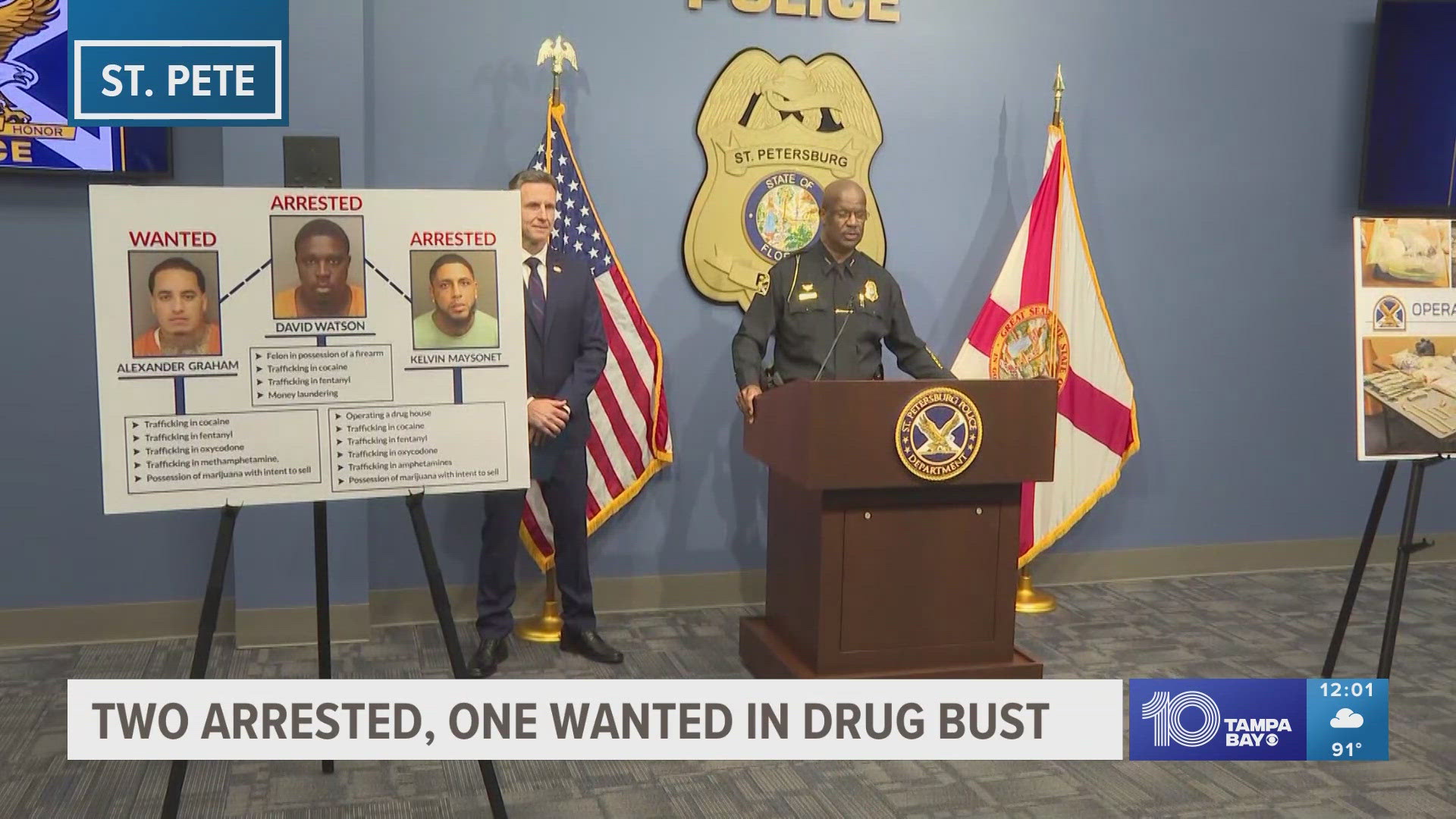 According to police, this is one of the largest drug busts in St. Petersburg's history.