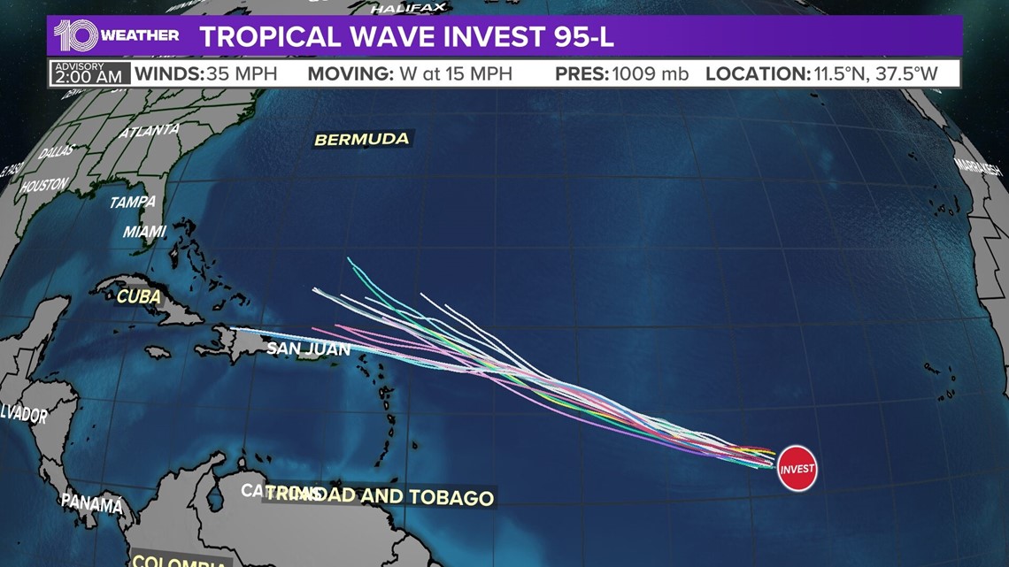 Invest 95L is likely to develop, NHC says