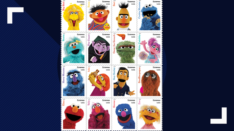 U.S. Postal Service reveals 16 new 'Sesame Street' stamps | wtsp.com