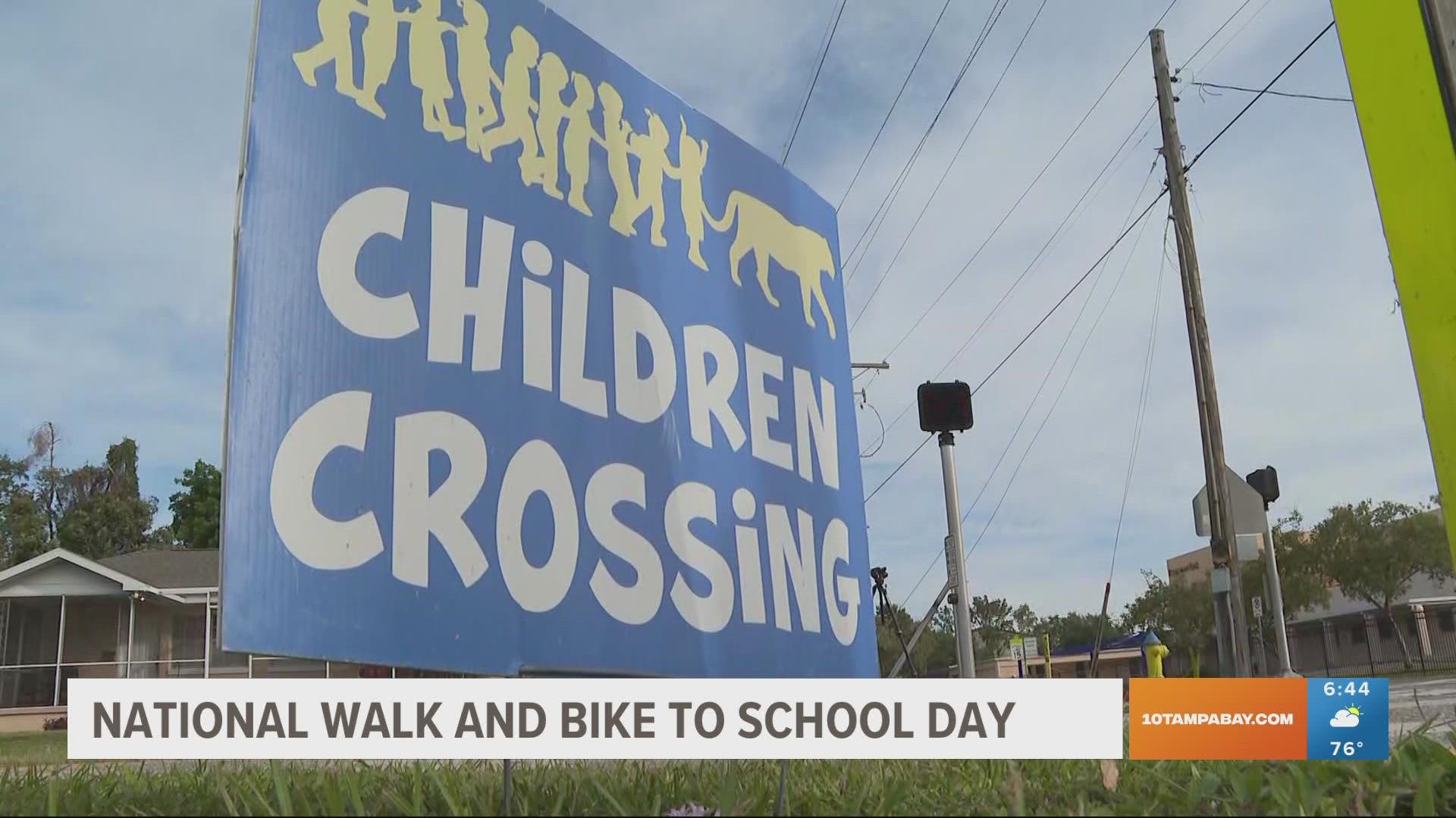 The day is meant to raise awareness about the need for safe routes to school.