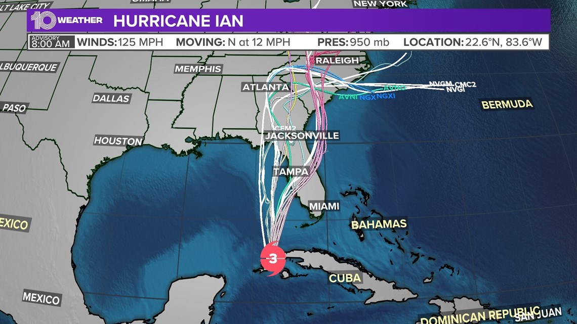 Hurricane Ian: See latest forecast cone, spaghetti models, advisory information