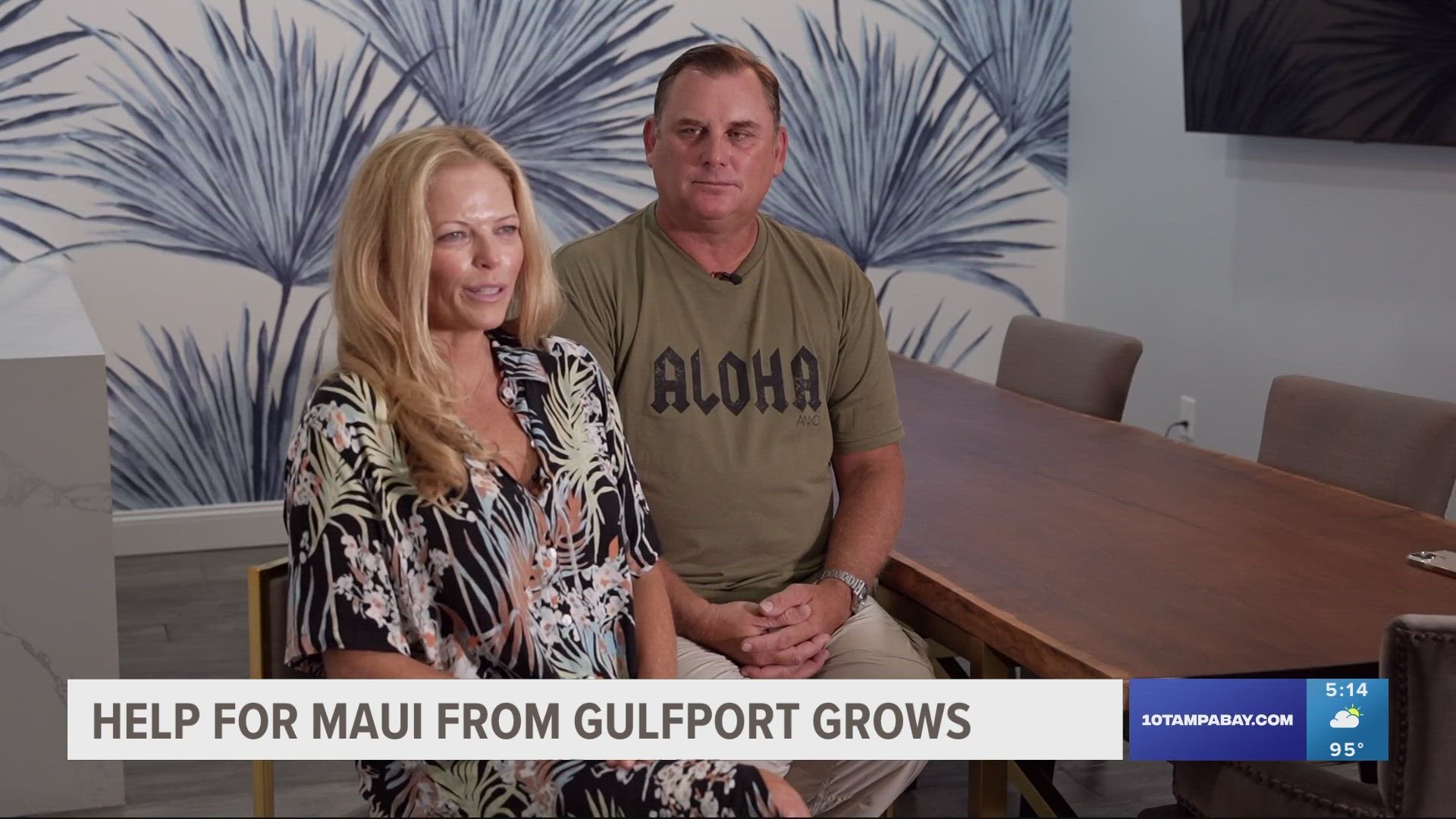 With fundraising in Florida and distribution efforts in Maui, this couple is coordinating aid delivery.
