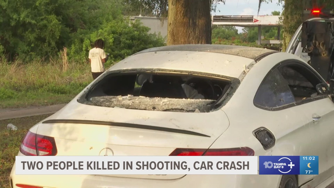 Double homicide investigation underway after car crashes into Lakeland ...