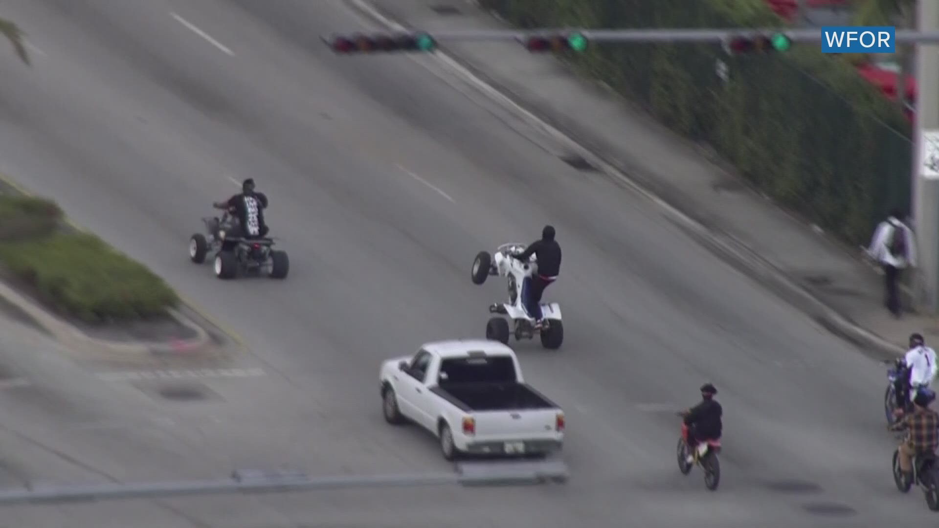 Several people have been arrested in what police call a dangerous and illegal "Wheels Up, Guns Down" ride-out event in South Florida, WFOR-TV reports.
