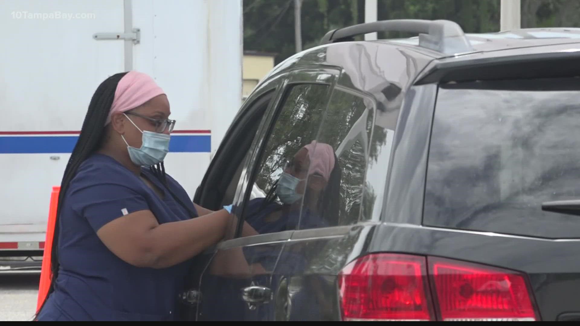 Medical staff at the site will give out all brands of the vaccine while testing continues at the Bradenton Area Convention site.