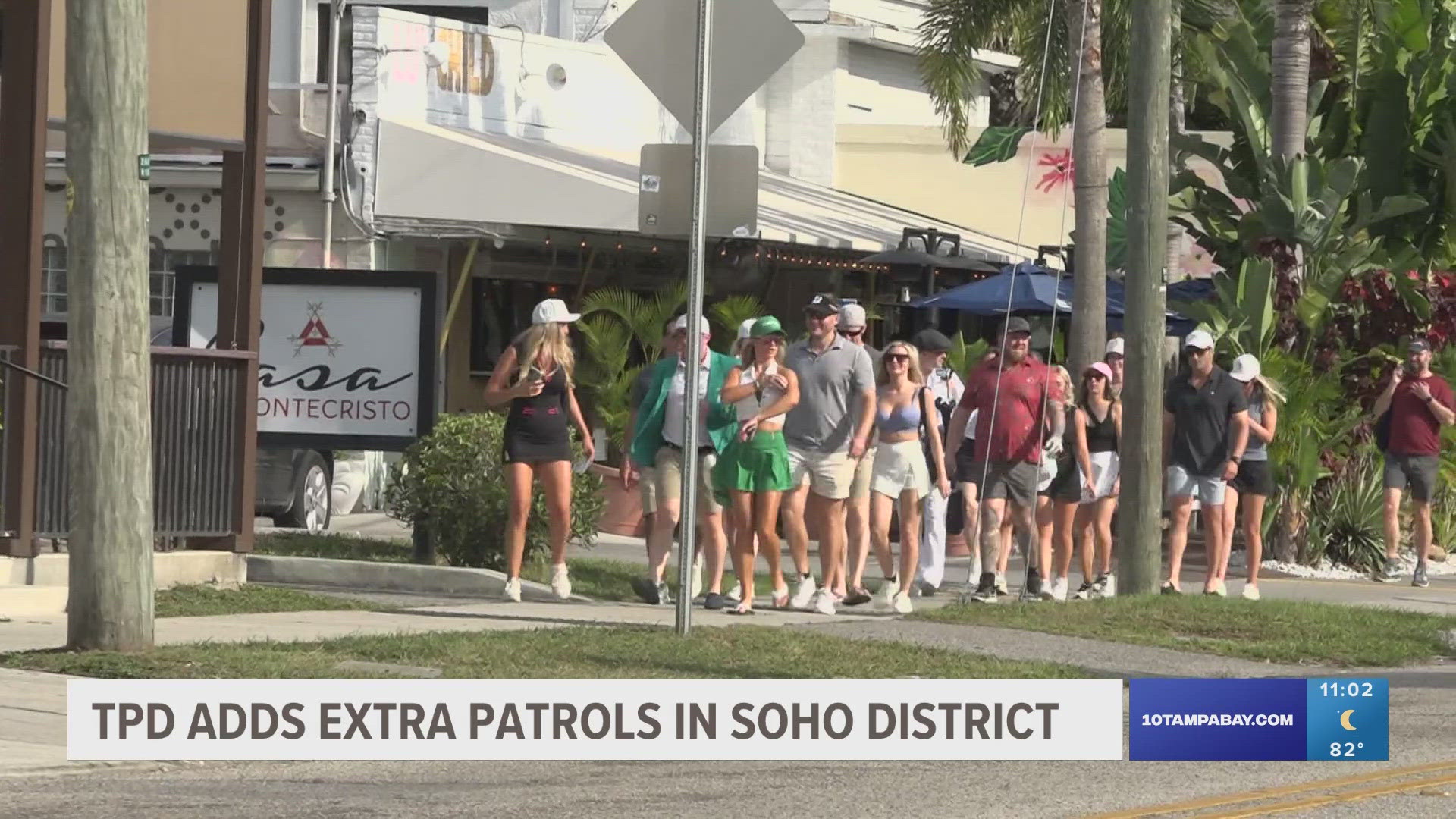 The Tampa Police Department is increasing patrols in the SoHo district following shootings in the area.