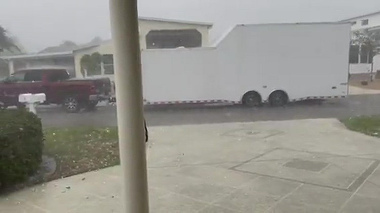 Hail storm in Sebring