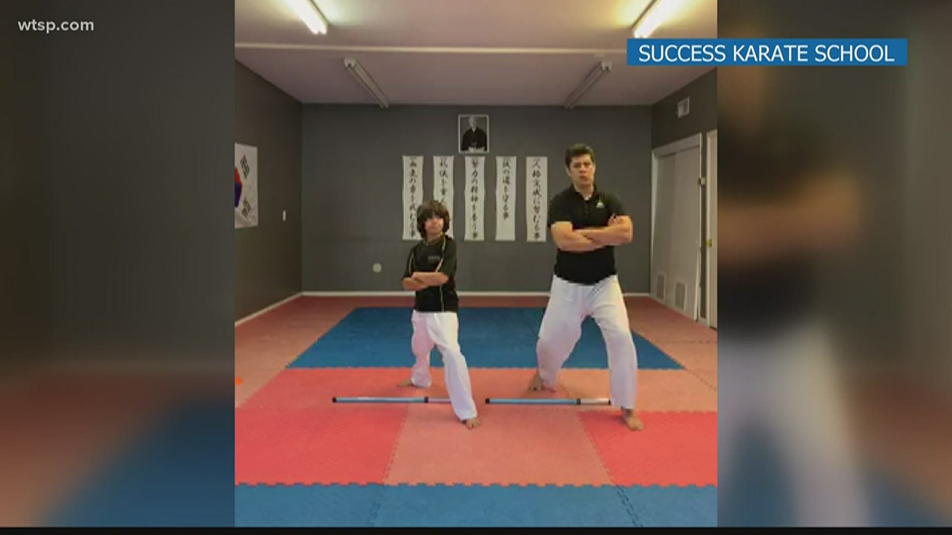 Success Karate School came up with a creative way for everyone to stay in but stay active amid the coronavirus pandemic.