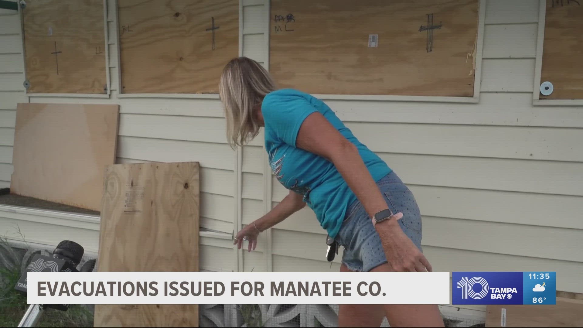 Manatee County officials have put out a notice that everyone living in Level A is in a mandatory evacuation zone along with everyone living in a mobile home.