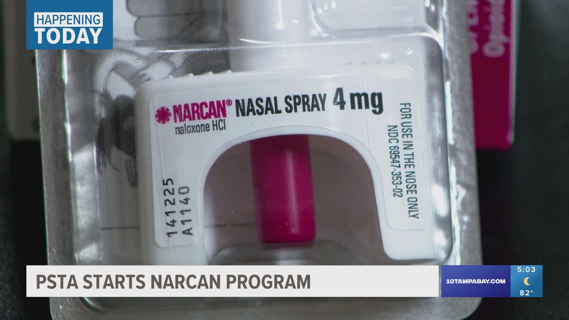 Narcan will be available at its four terminals and the PSTA headquarters. Transit staff also has Narcan training.