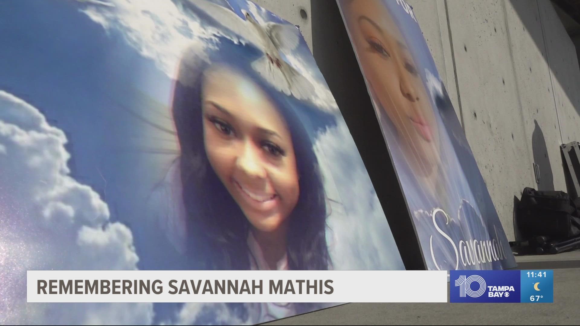 Mathis's mother said she was in the wrong place at the wrong time she was shot and killed driving near Julian B Lane Park.