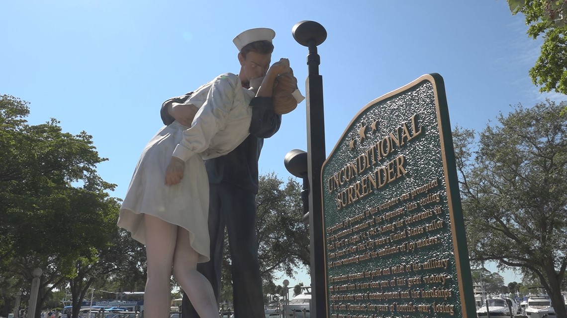 Could Sarasota's iconic 'Kissing Statue' be moved again?