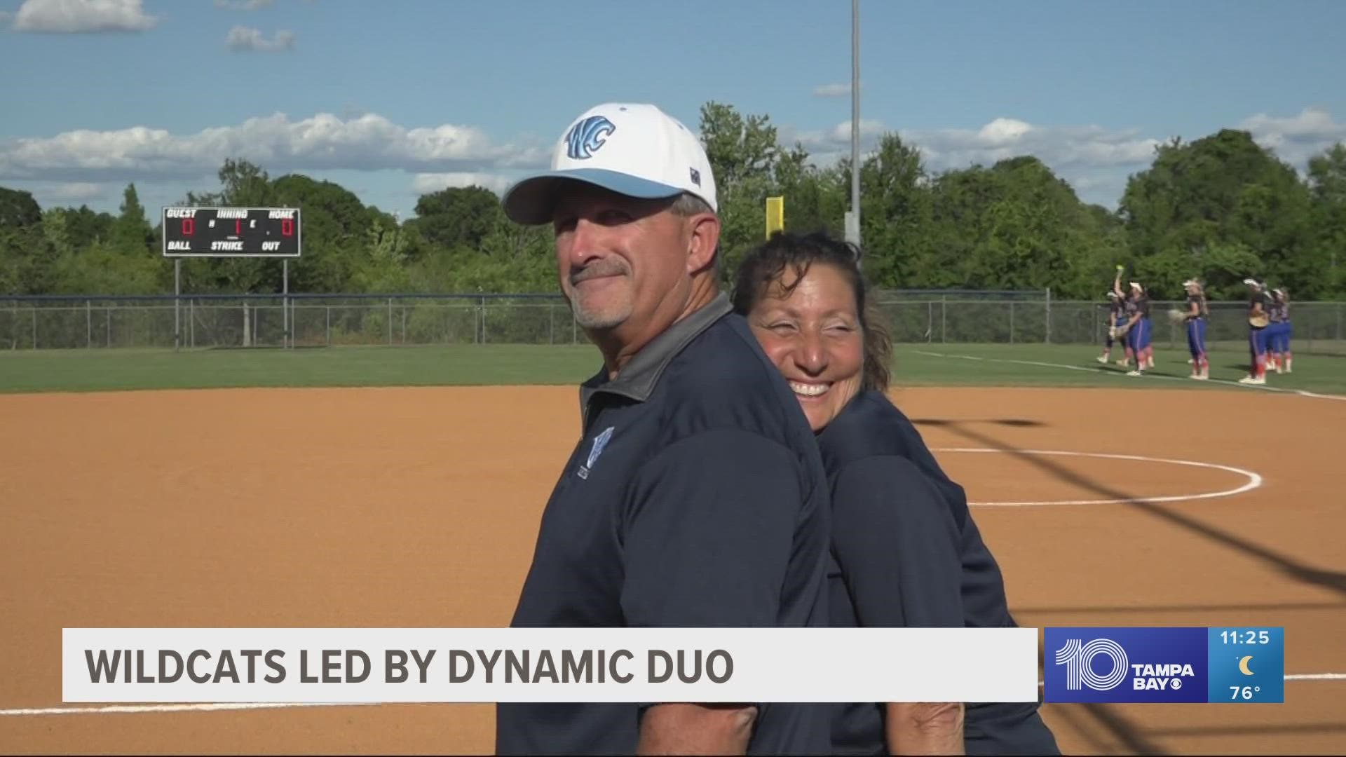 Nelson Garcia left coaching in 2019 to focus on his health. He returned in 2021 and, alongside his wife, has led Wesley Chapel to its first district championship.