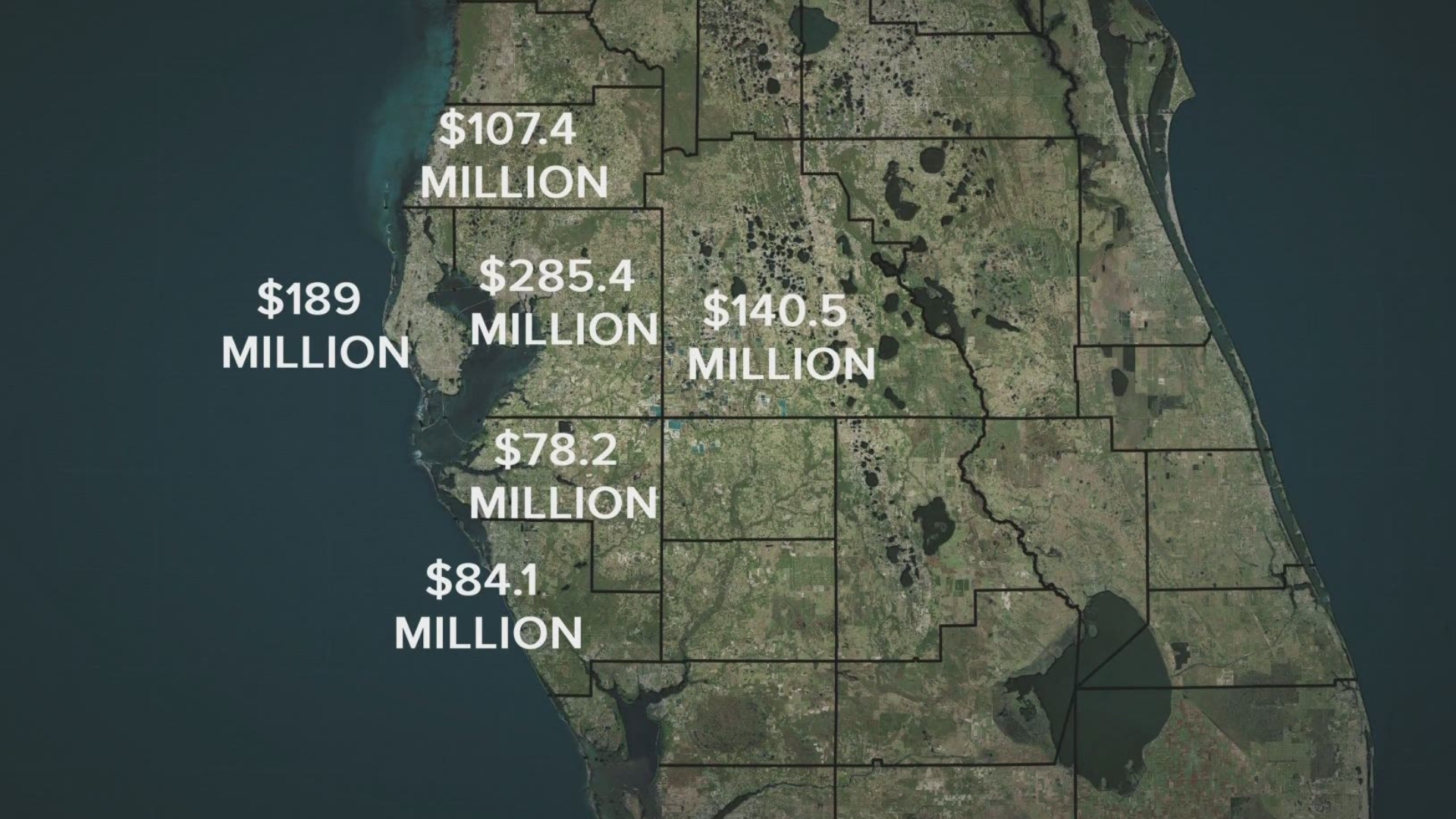 10 Tampa Bay is breaking down where some of the $17.6 billion the state of Florida is getting from the American Rescue Plan is going.