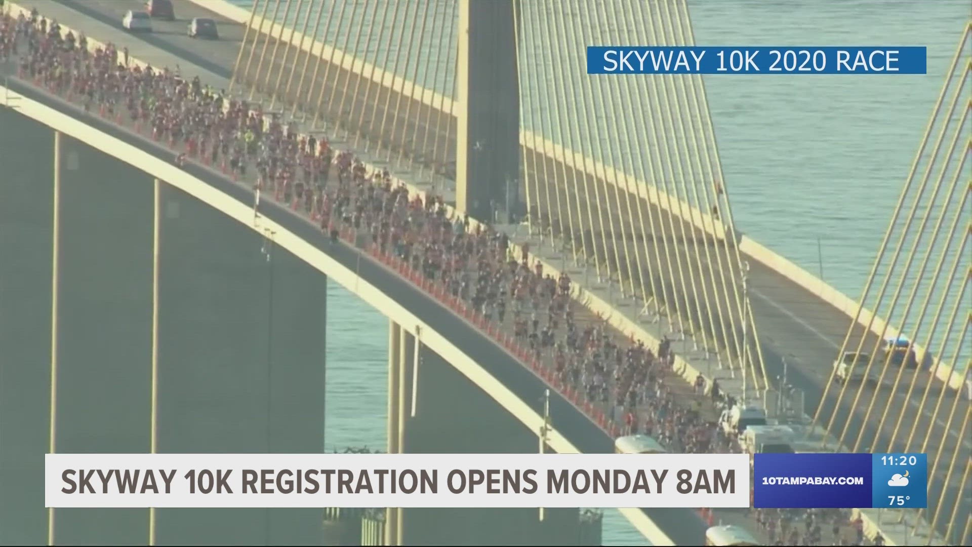 As soon as the registration goes live, you'll want to race over to Skyway10K.com. The race is limited to 8,000 runners and spots go fast.