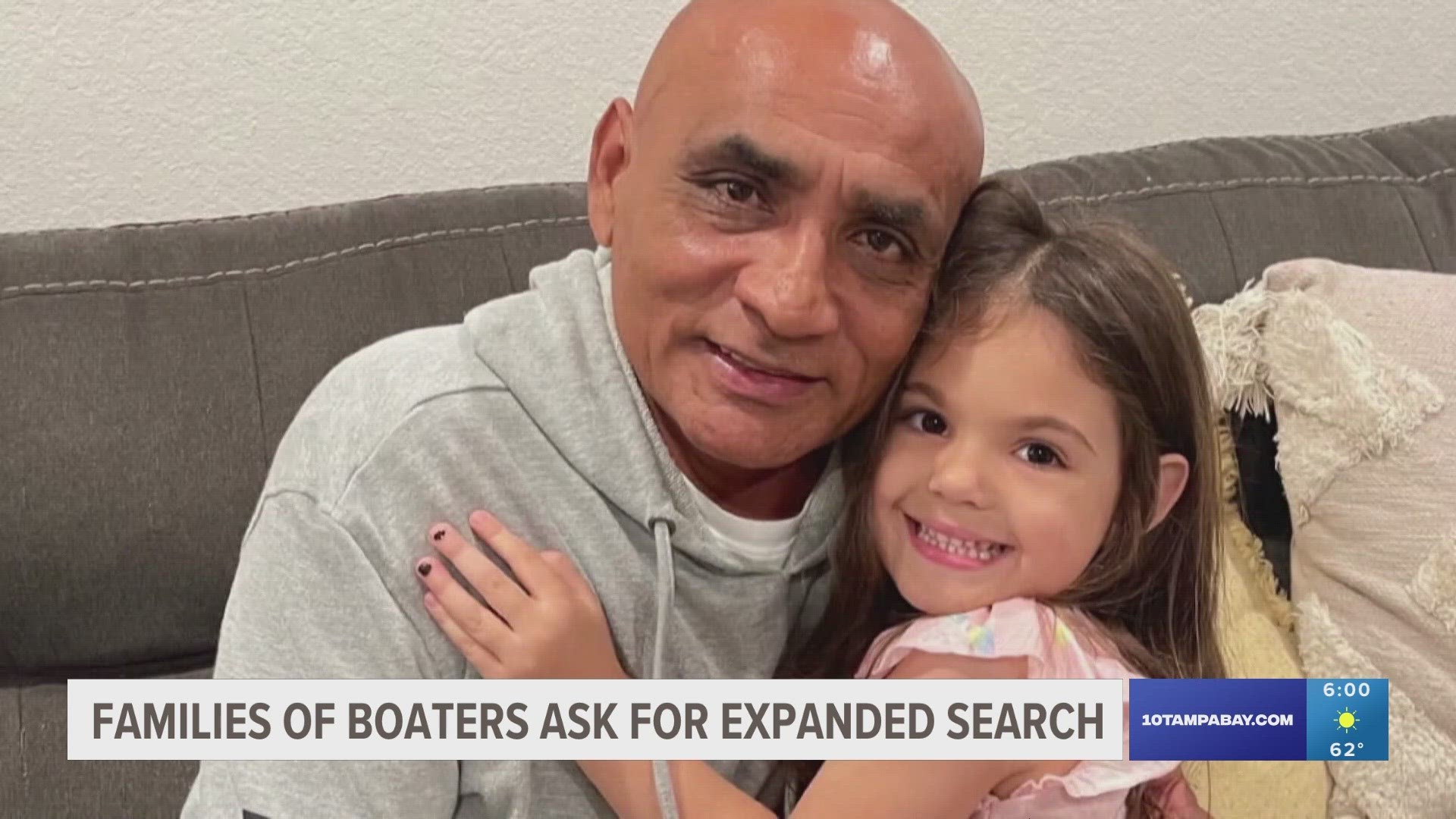 The families said the Coast Guard stopped the search too soon as they believe the missing boaters are now as far south as Key West.