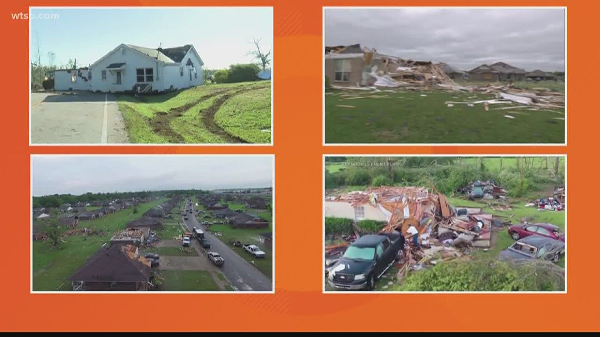 After strong storms swept through the South, crews were able to get out and evaluate the damage left behind.