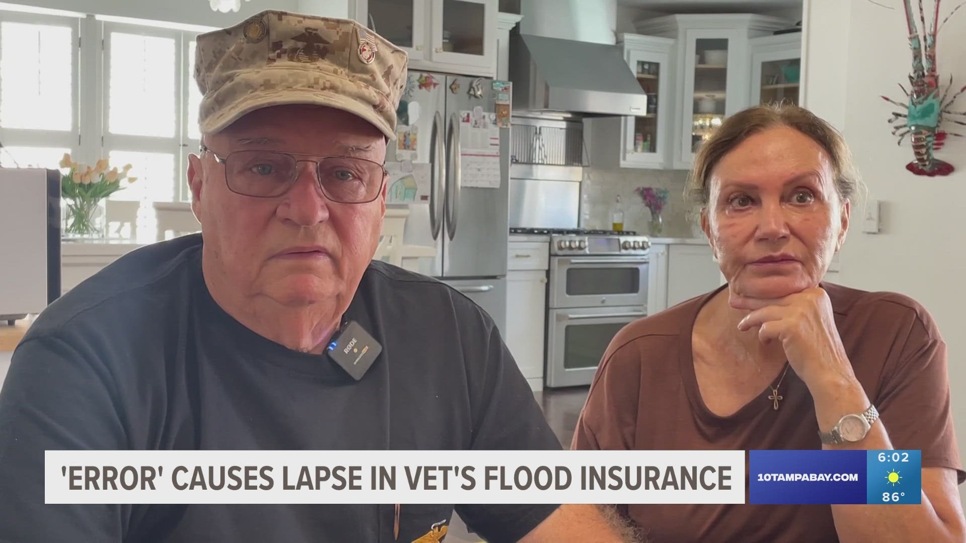 John and Rosemarie Gregory tried to file a claim with their flood insurer after Hurricane Idalia. Their insurer then said they didn't have an active policy.