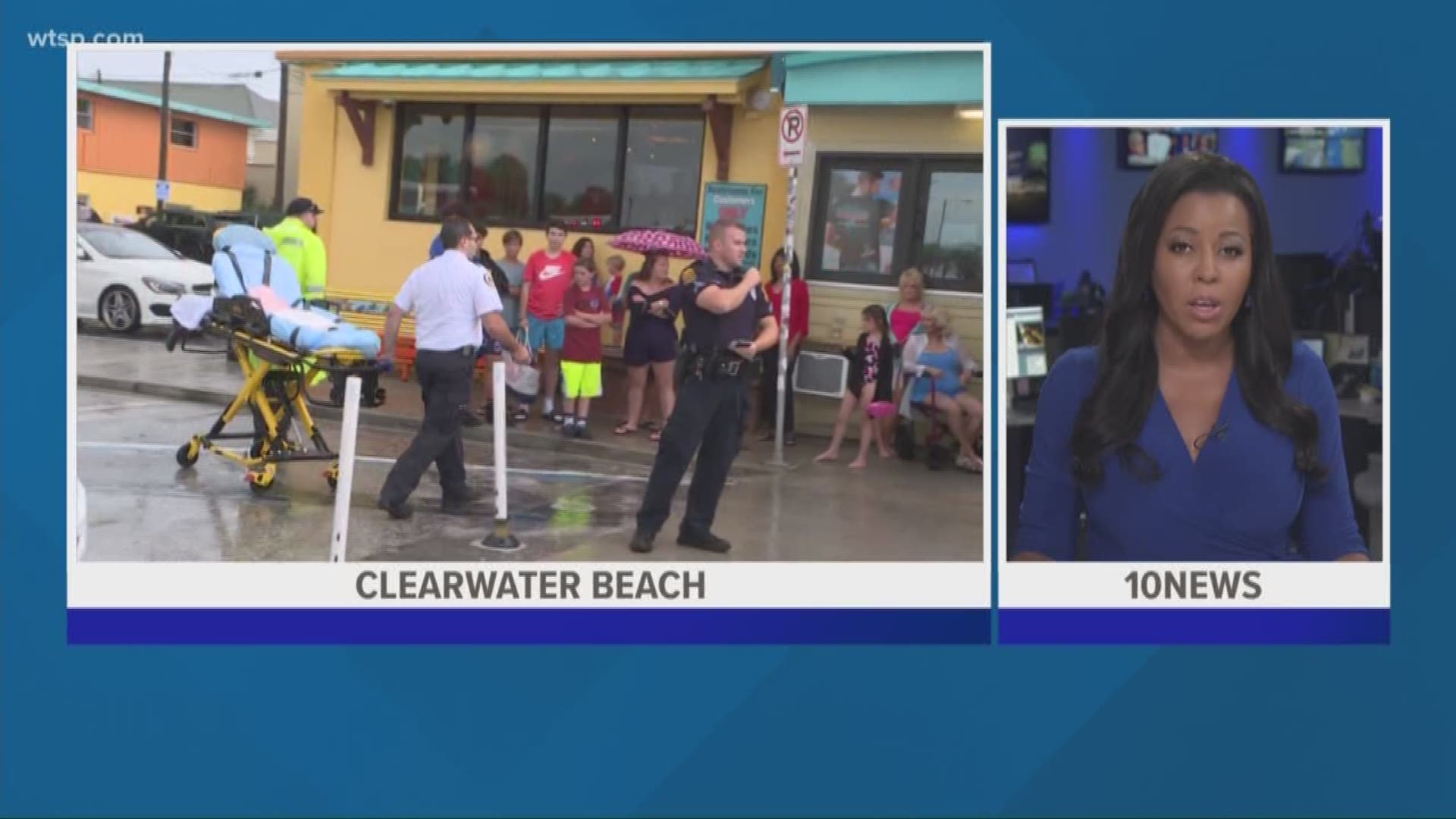 A 32-year-old man who was struck by lightning Sunday on Clearwater Beach has died, officials said.

Garry L. Perks of New Port Richey went into cardiac arrest after the lightning strike behind Frenchy's Rockaway Grill. https://on.wtsp.com/2ZfYa1C