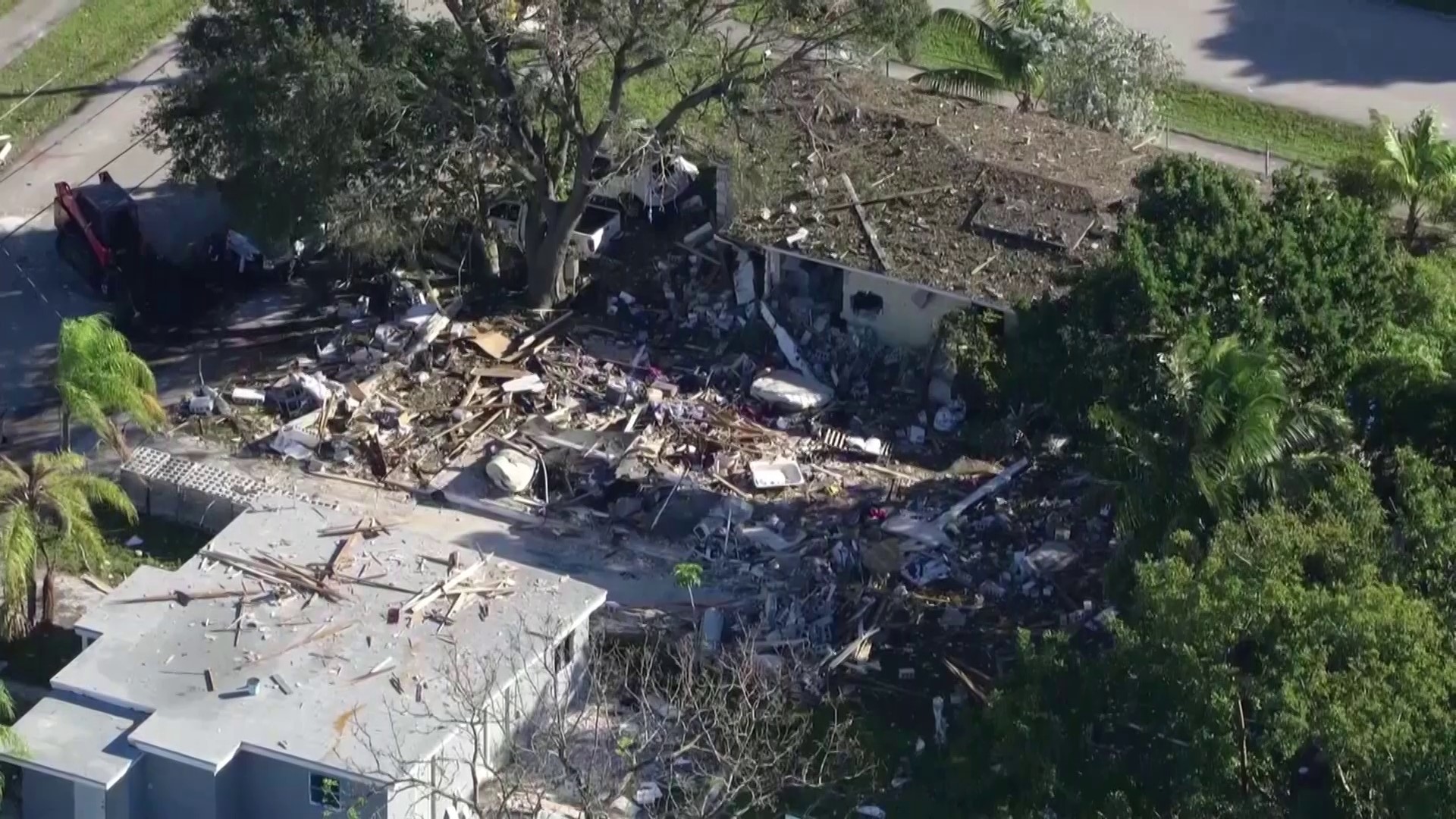 Officials say it was likely gas that triggered a big explosion early Tuesday morning at a house in Broward County's West Park.