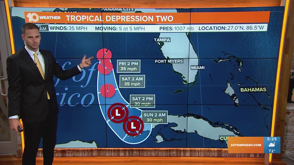 Tracking The Tropics: Tropical Depression Two Continuing To Move Slowly ...