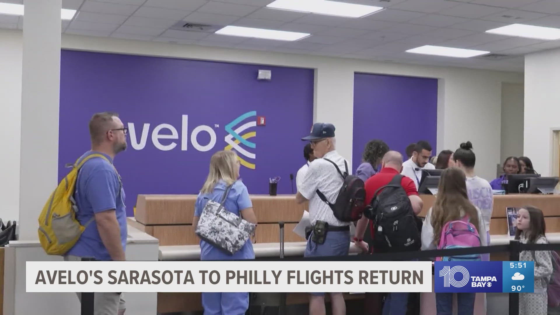 The airport will now fly out to Philadelphia.