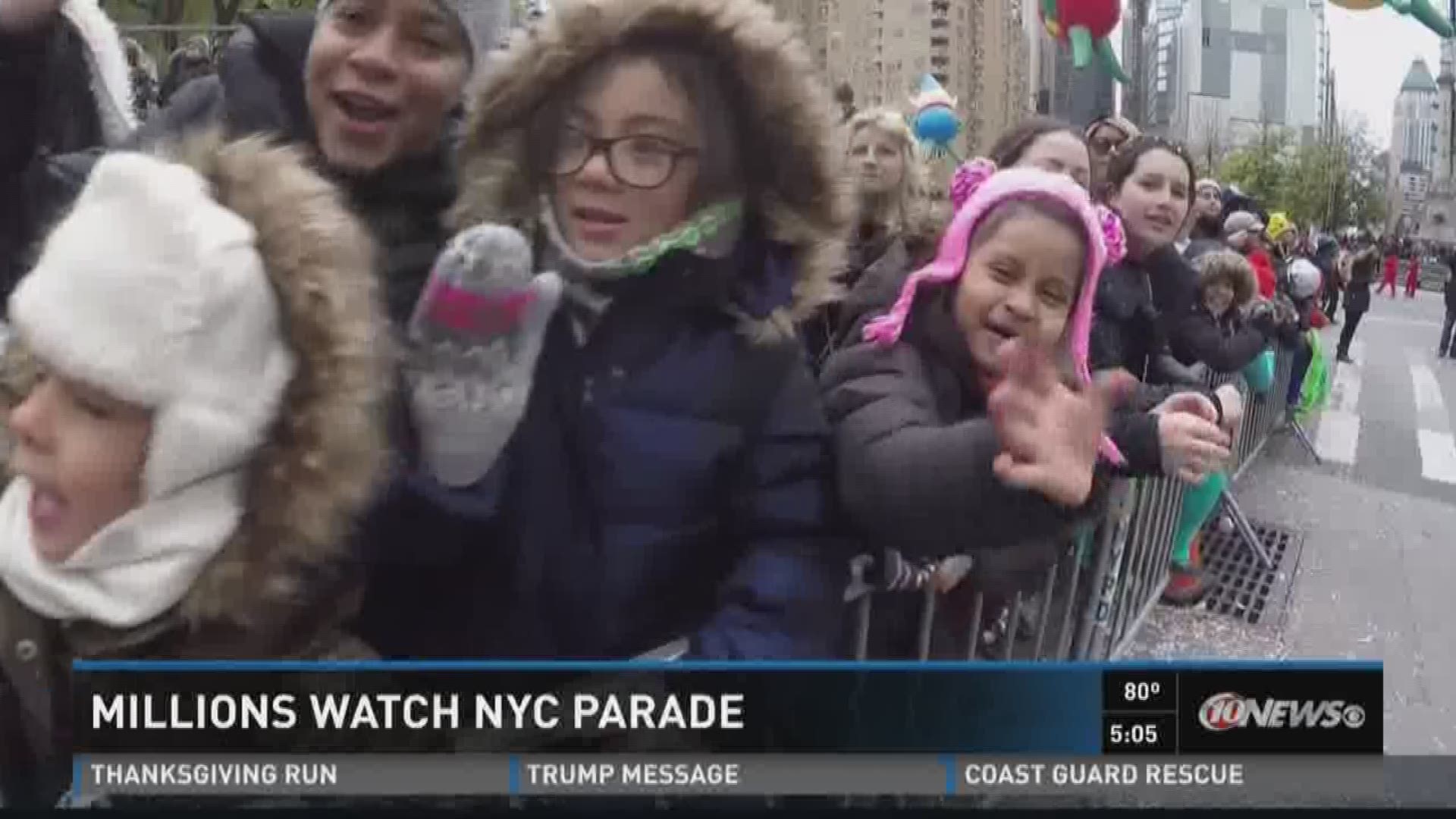 Millions watch NYC parade