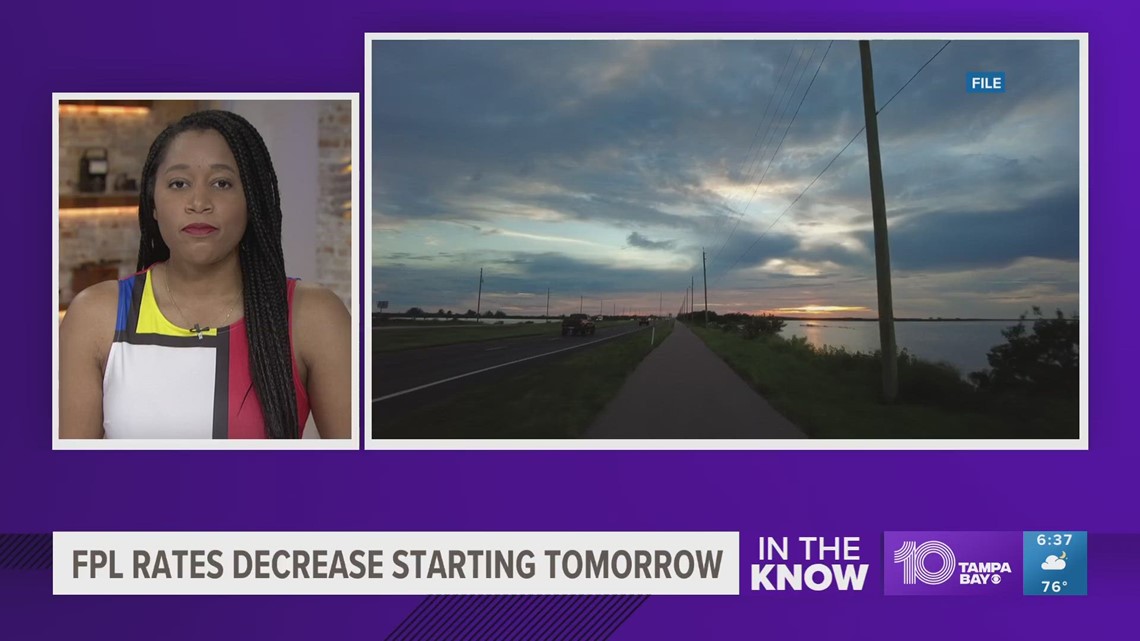 Florida Power & Light Company rates decrease starting May 1