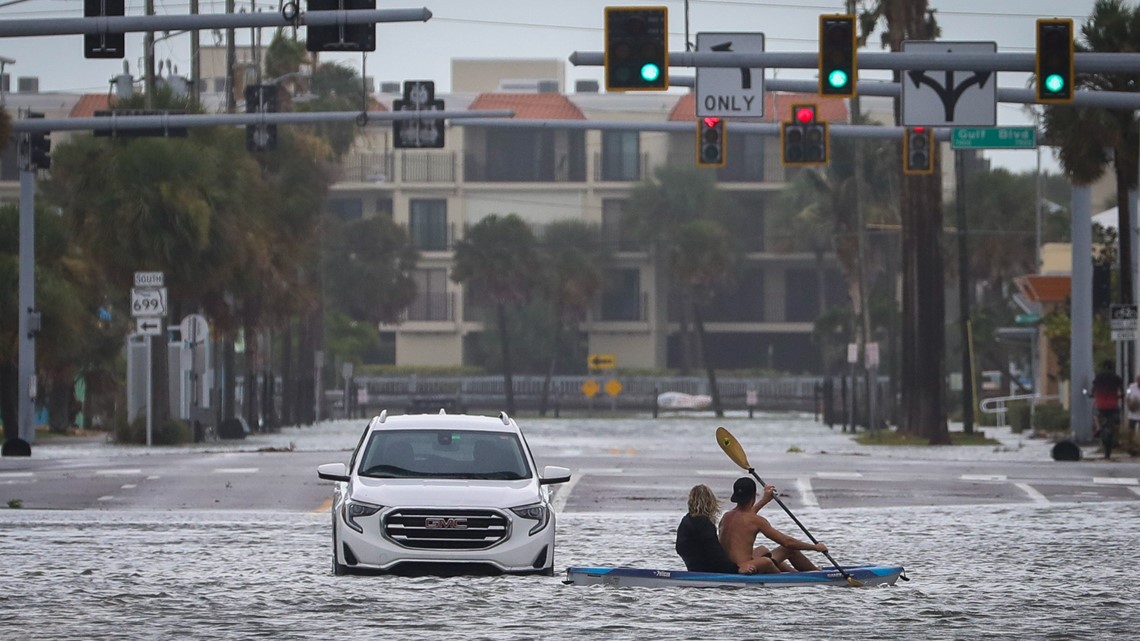 Pinellas County flooding due to Hurricane Idalia impacts