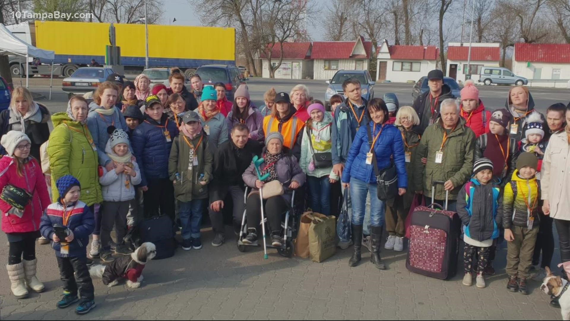 The Tampa-based nonprofit has now rescued more than 550 people from the war-torn, Russian-occupied areas of Ukraine and helped them get to somewhere safer.