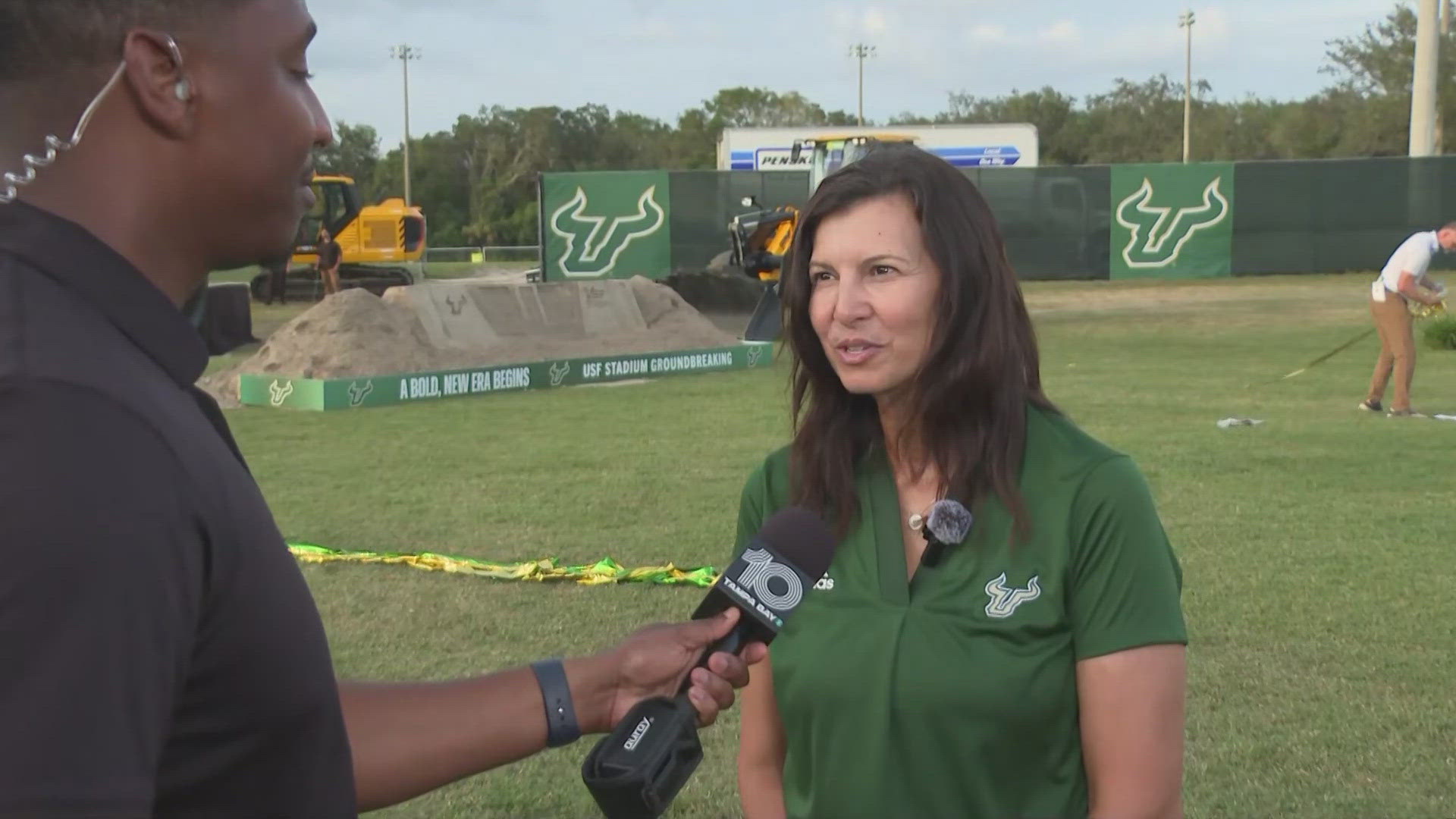 The groundbreaking ceremony took place at 3:30 p.m. Friday.