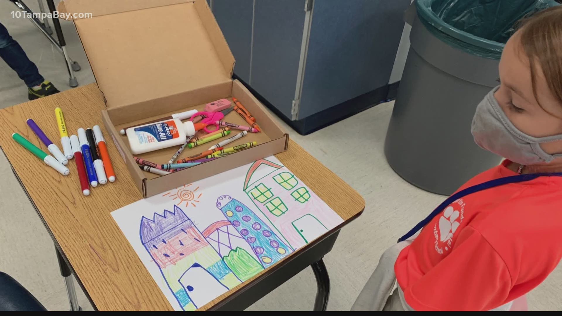 To make sure every student can participate in art class, the district is using money from the referendum to buy art kits for families who can't get supplies.