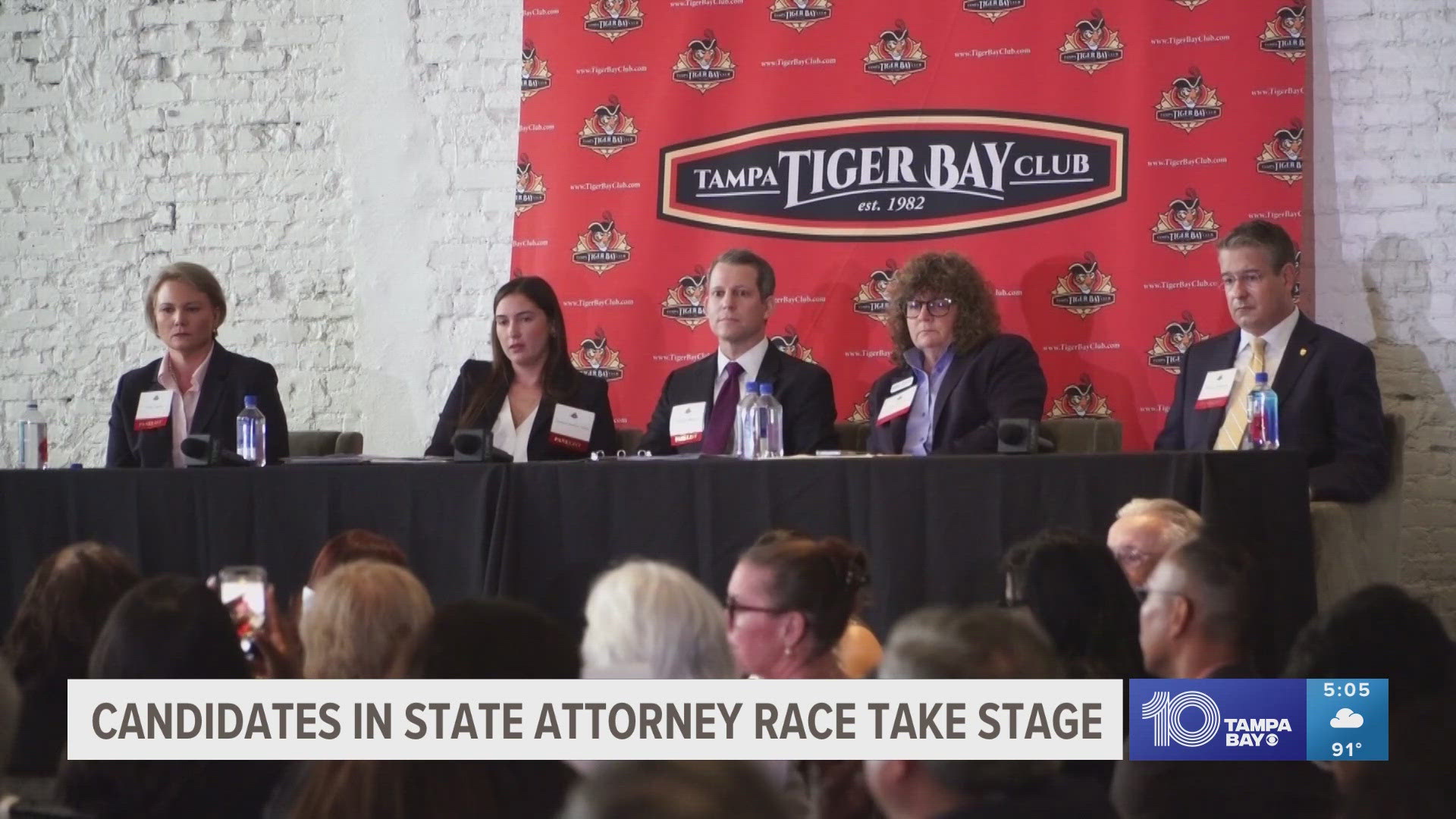 Candidates answered questions on how they would handle the case brought against Andrew Warren by Gov. Desantis.