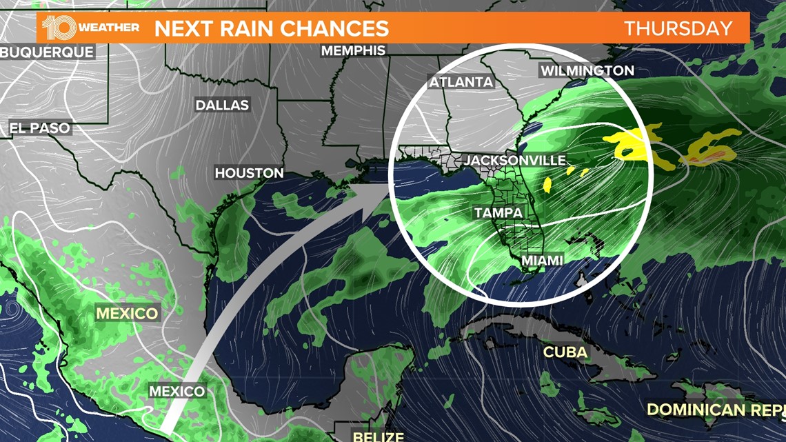 Florida forecast: Rain chances to increase this week | wtsp.com