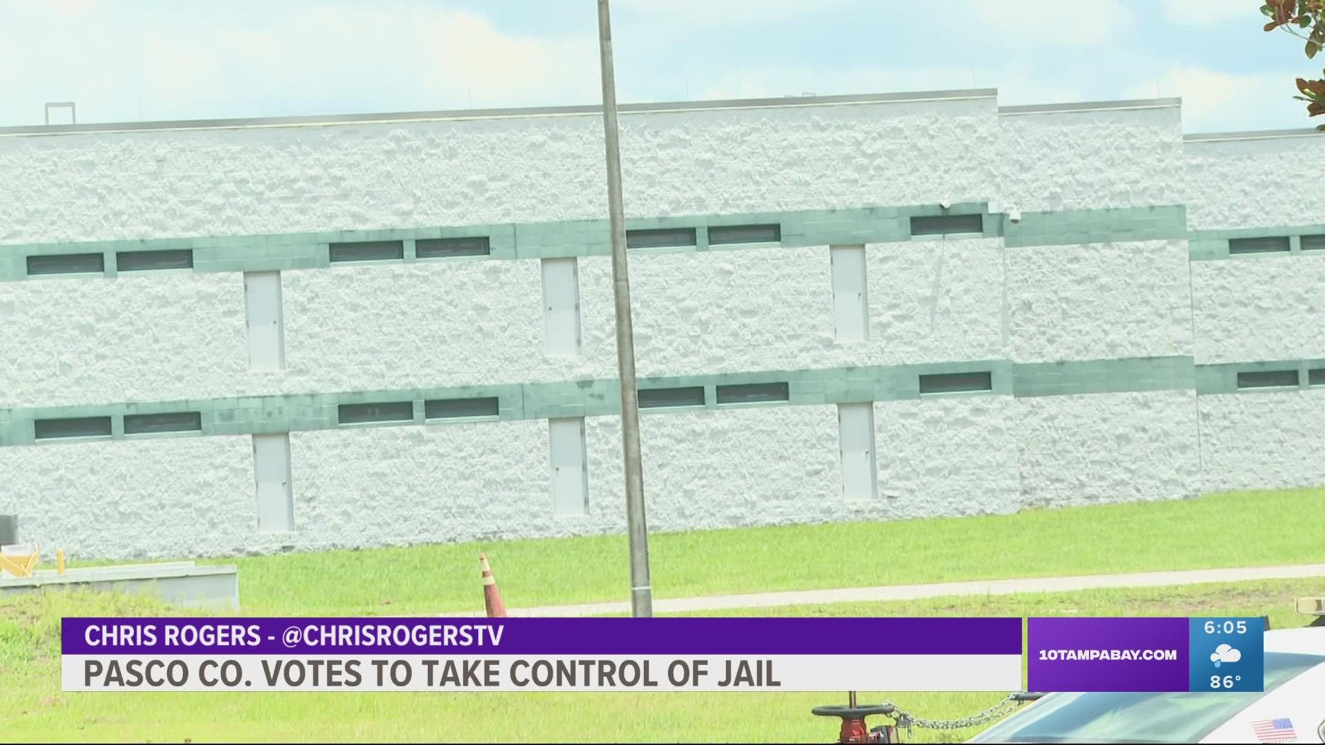 Pasco County votes to take over county jail management duties wtsp com