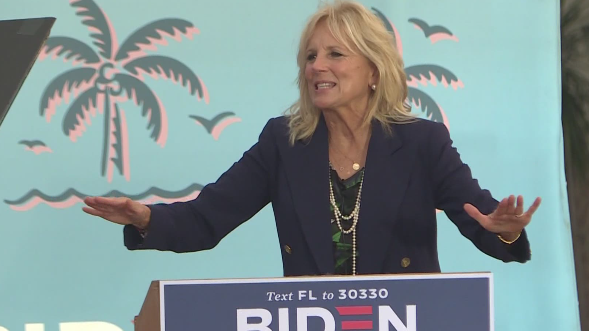 Dr. Biden told Florida voters, “our voices are more powerful than we know.”