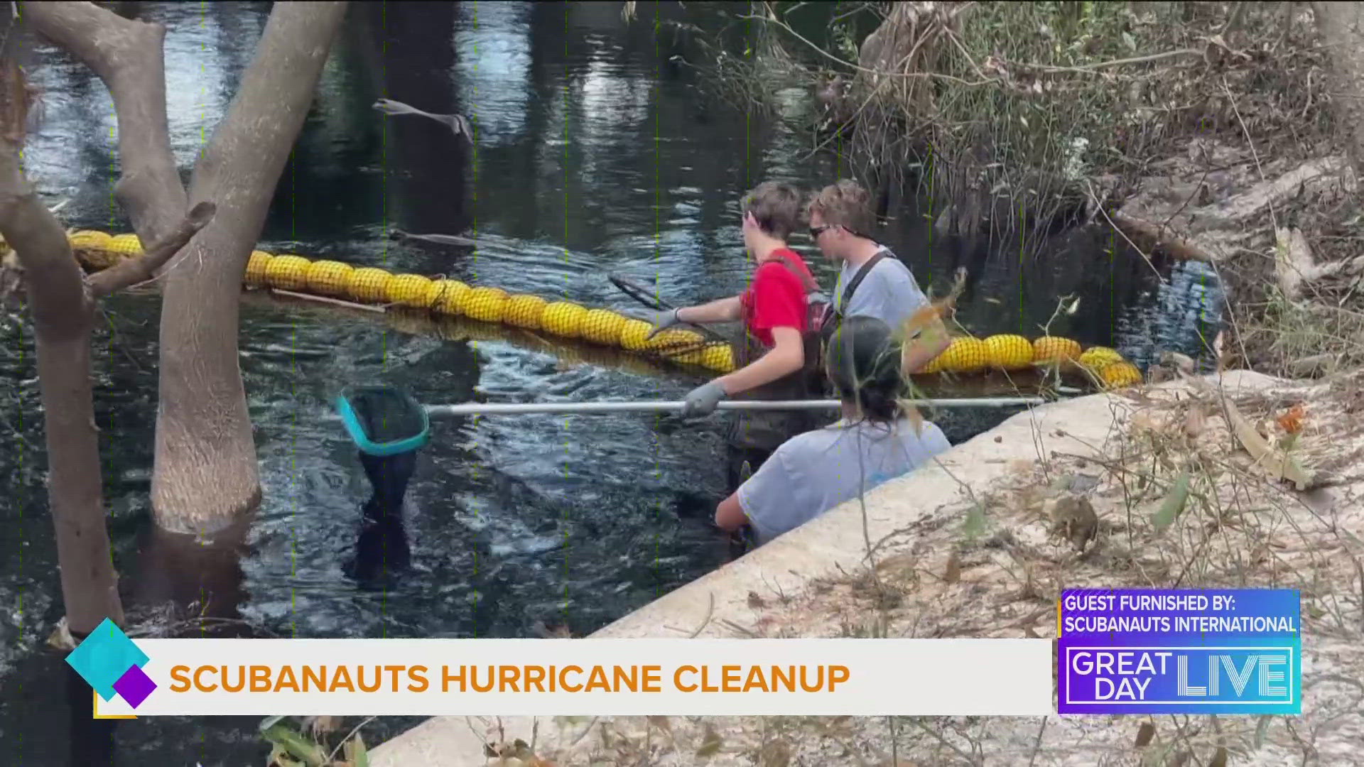 A group of local teens are doing their part to clean up our waterways after back-to-back hurricanes.  