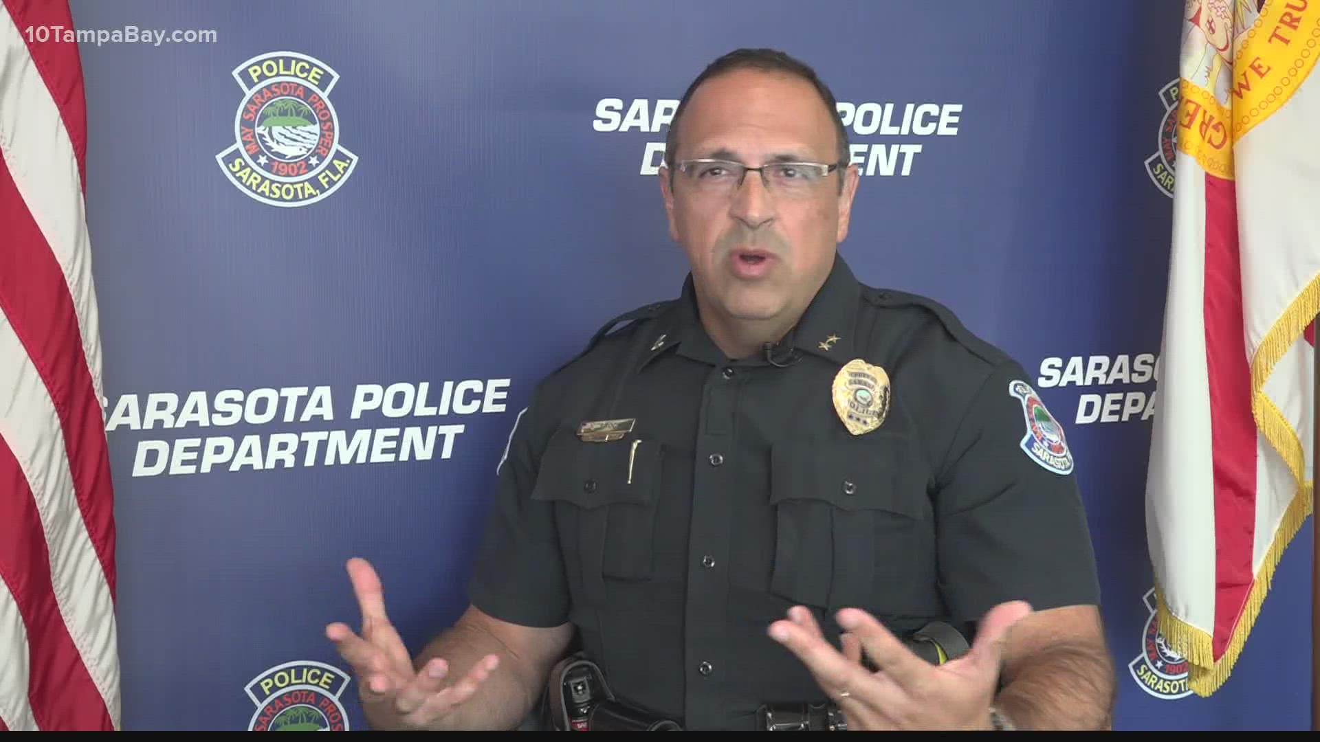 Deputy Chief Rex Troche is the first Hispanic-American to rise to the leadership seat at the Sarasota Police Department as city leaders search for a permanent chief.