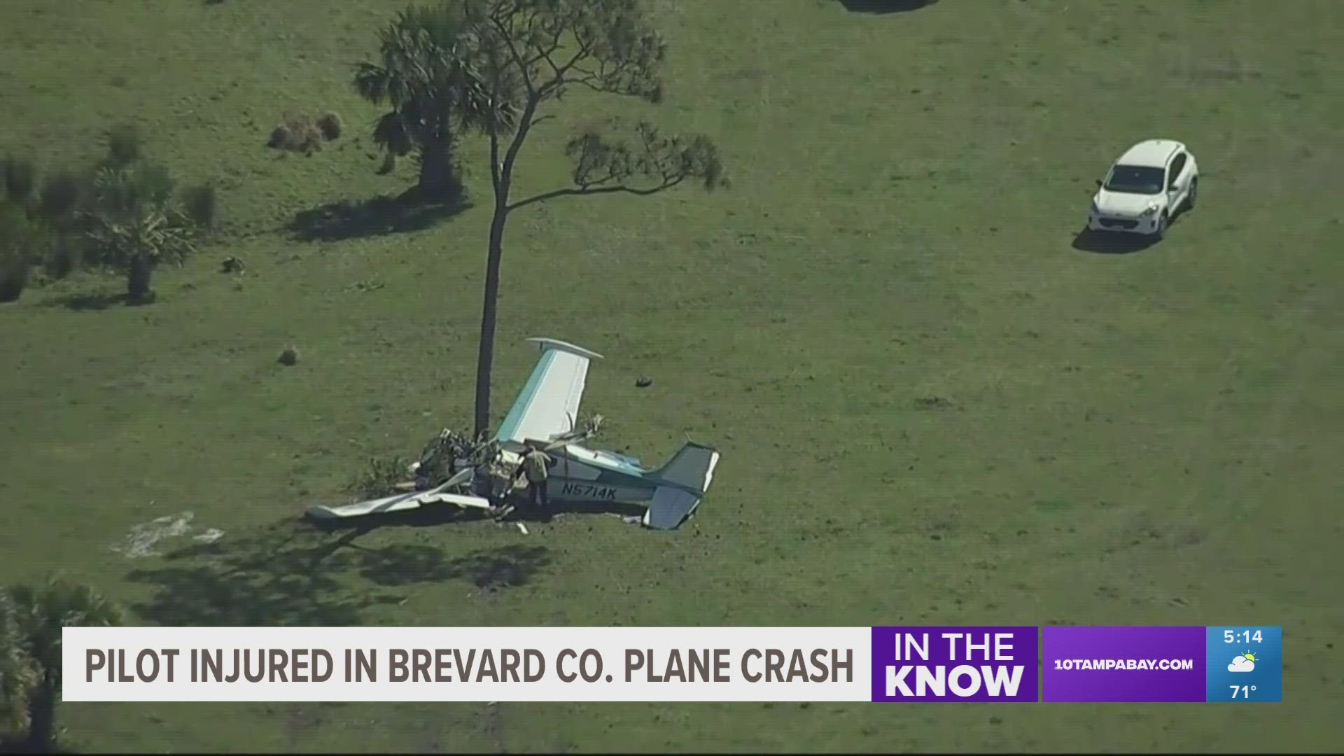 Only one person was reportedly on board during the crash.