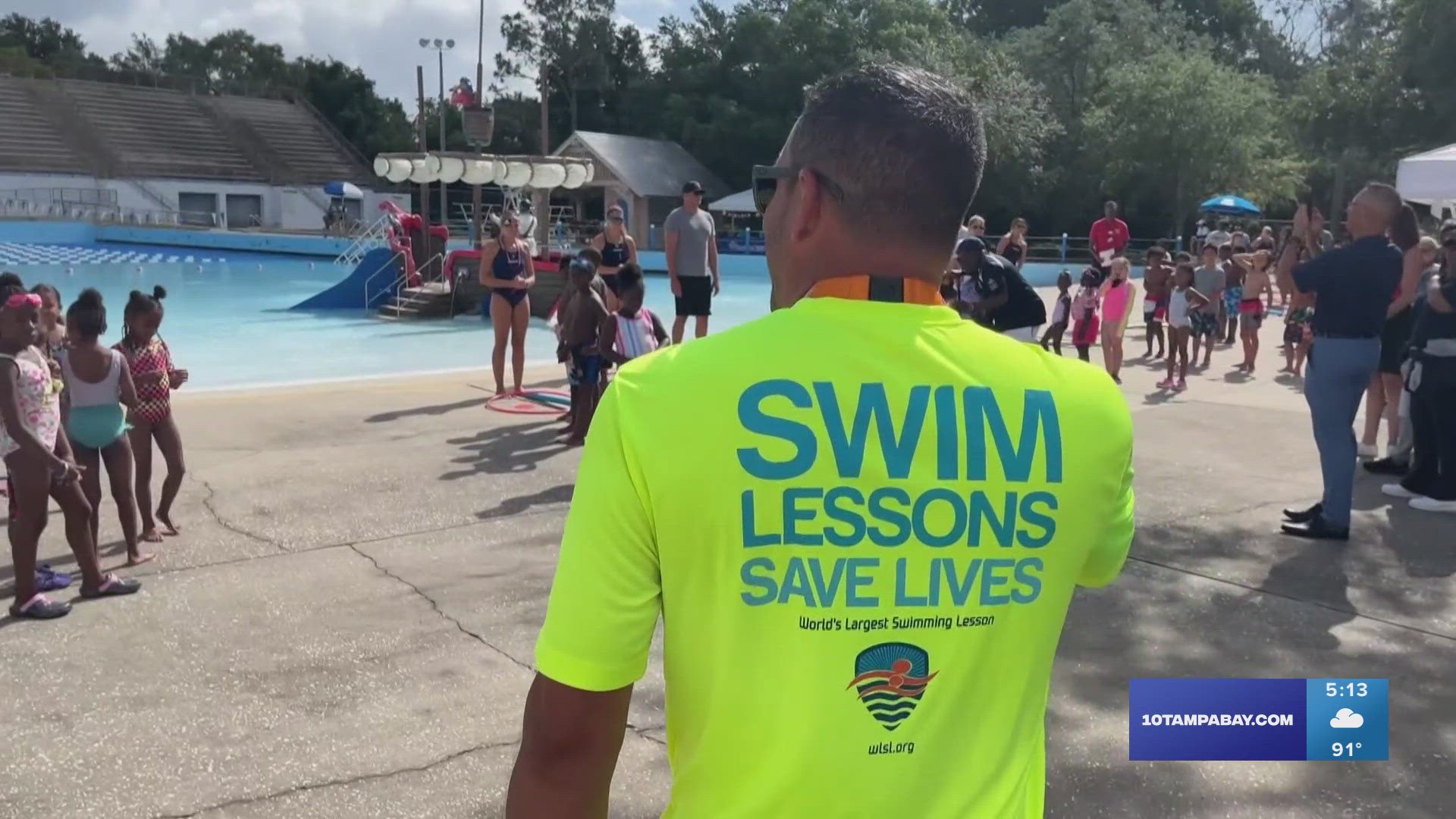 The global anti-drowning initiative aims to teach children how to swim.