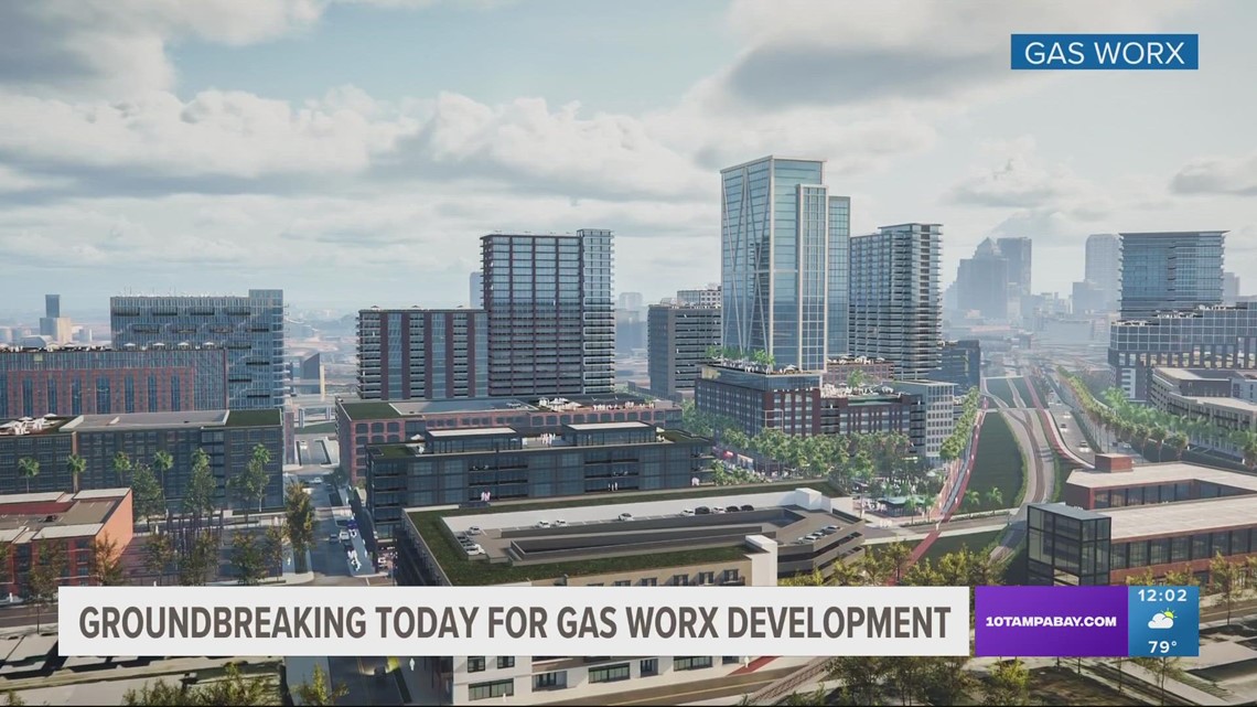 Tampa city leaders break ground on Gas Worx development project