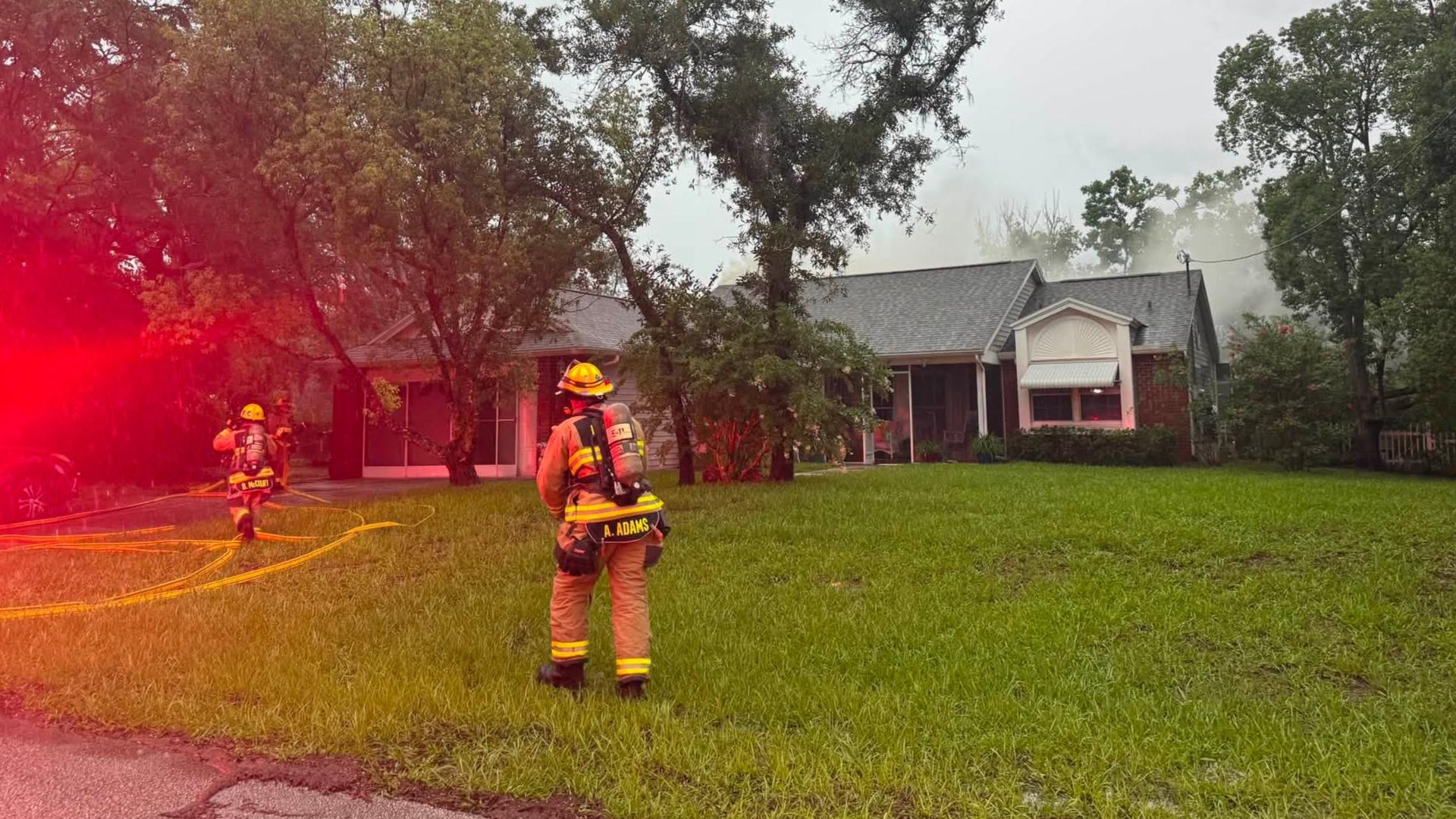 Lightning strike sparks fire at Spring Hill home | wtsp.com