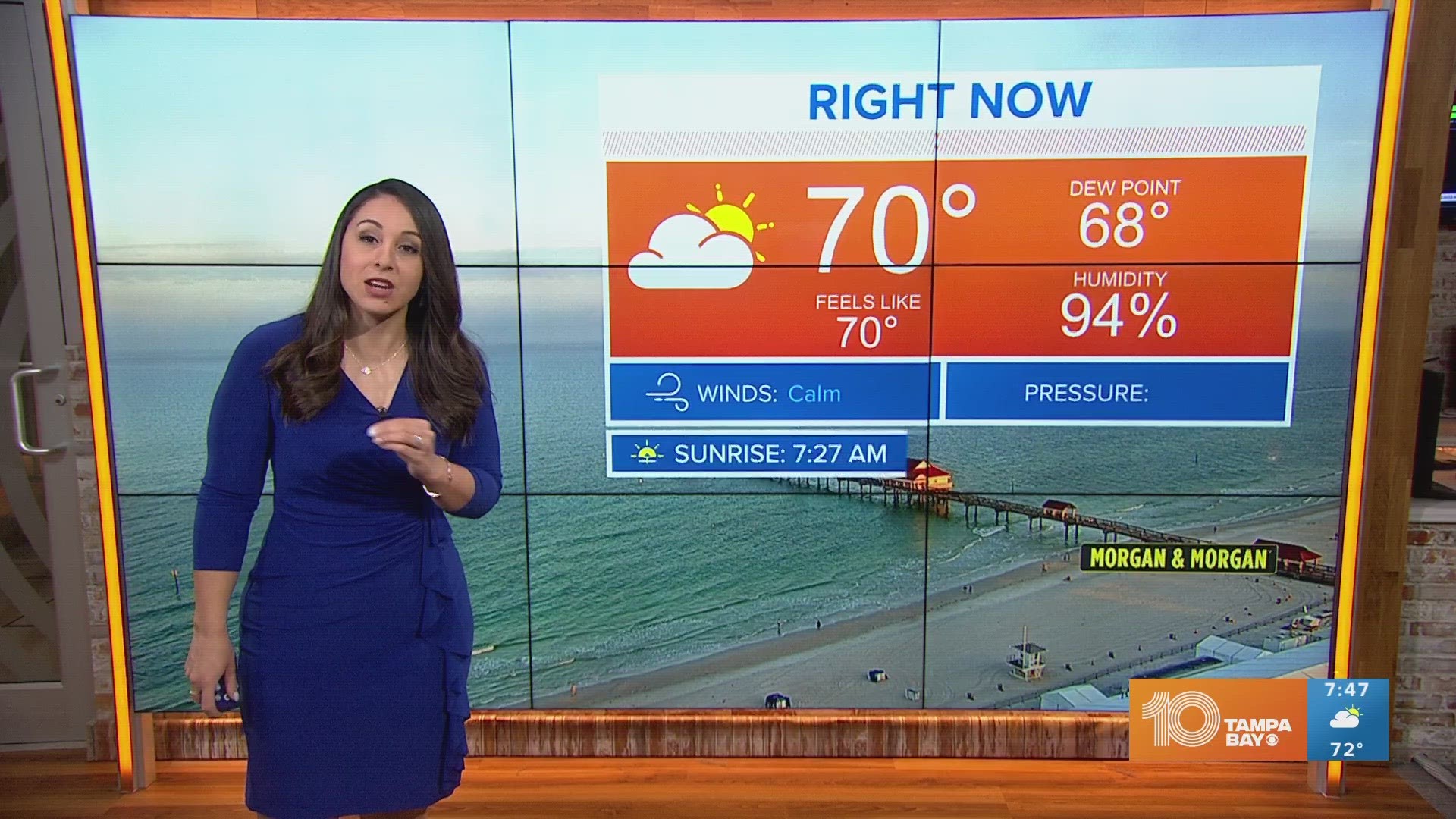 Expect some patchy fog and clouds early Sunday.