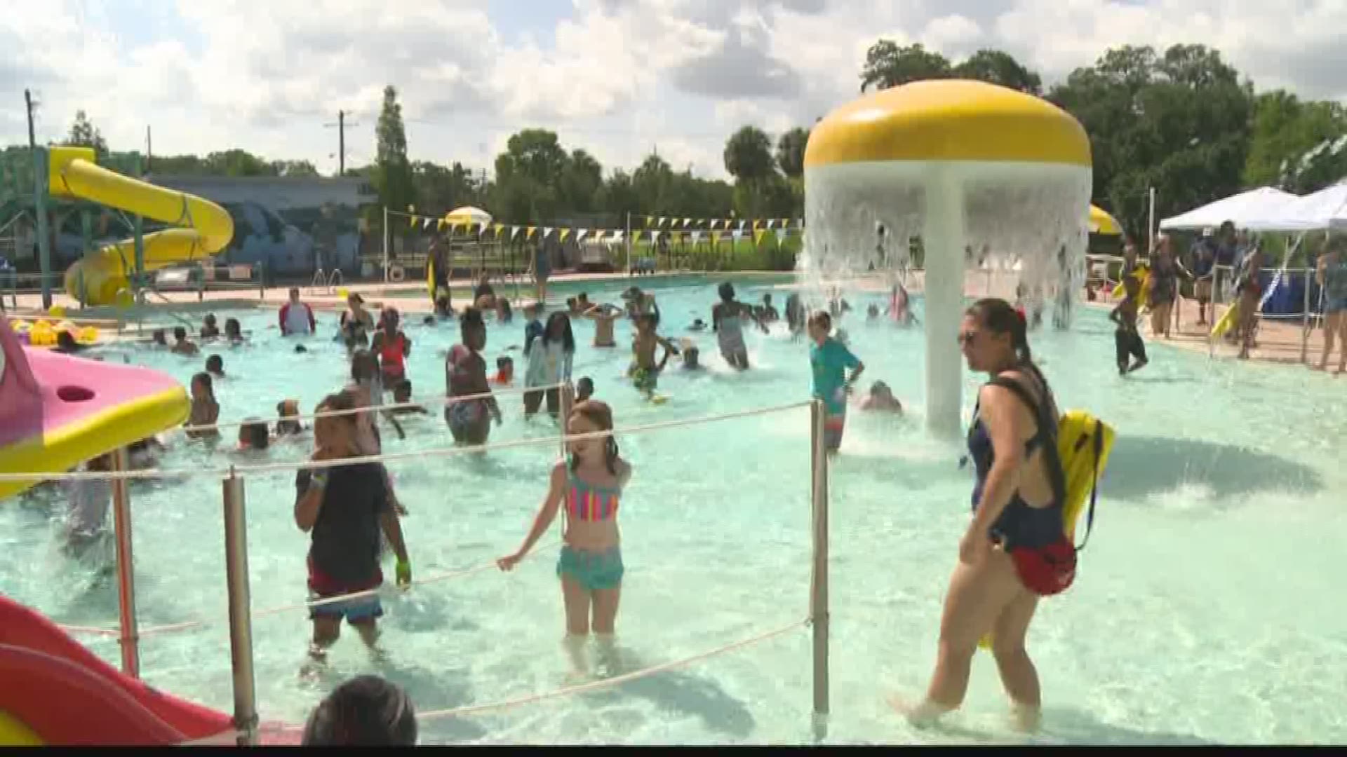 The Tampa Park and Recreation Department hosted free swim lessons Thursday as part of the "World's Largest Swim Lesson."

Hundreds of Tampa Bay area children got free swimming lessons from instructors.